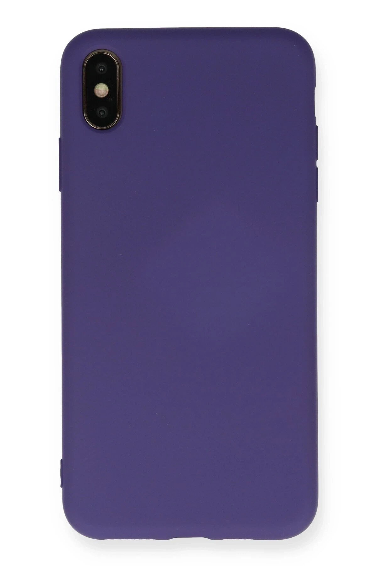 Mey İthalat®  iPhone XS Max Kılıf Nano içi Kadife Silikon - Mor