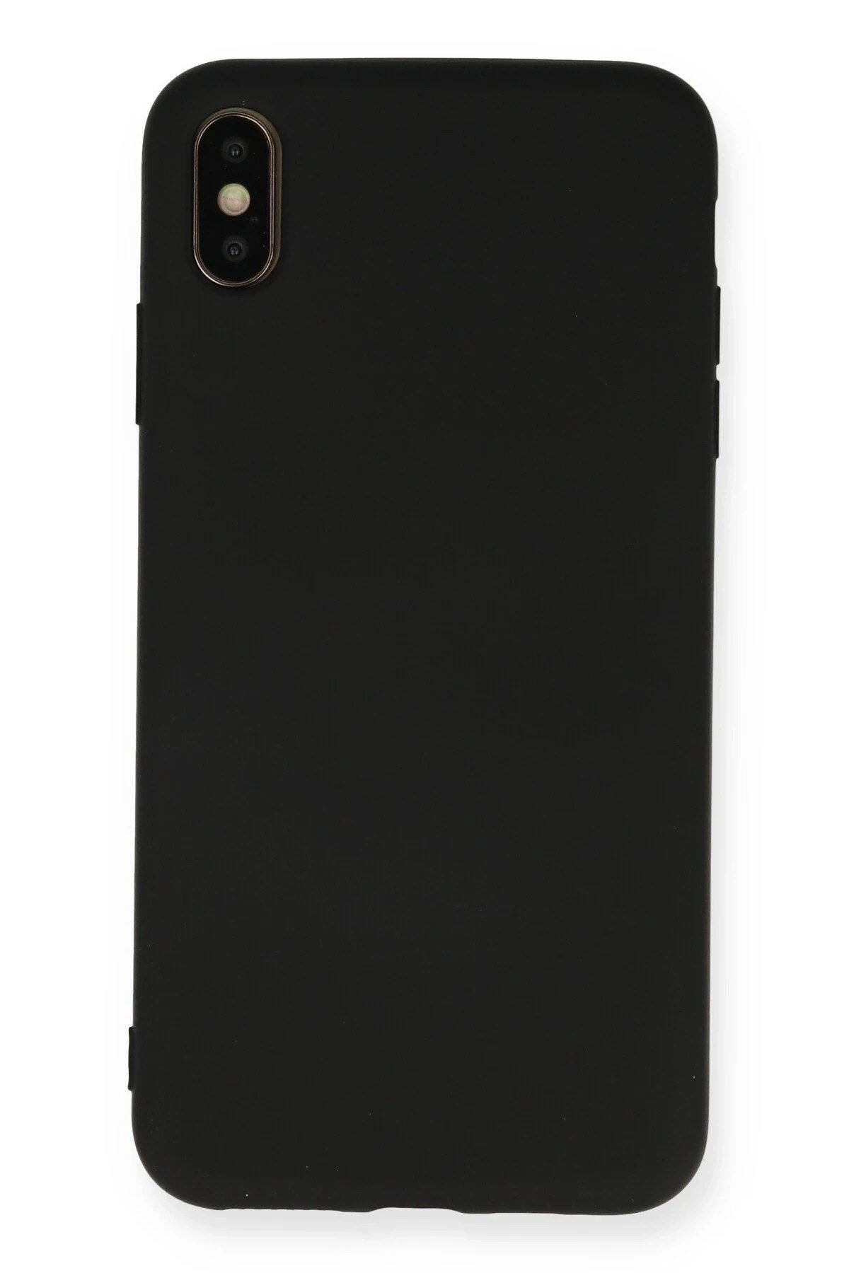 Mey İthalat®  iPhone XS Max Kılıf Nano içi Kadife Silikon - Siyah