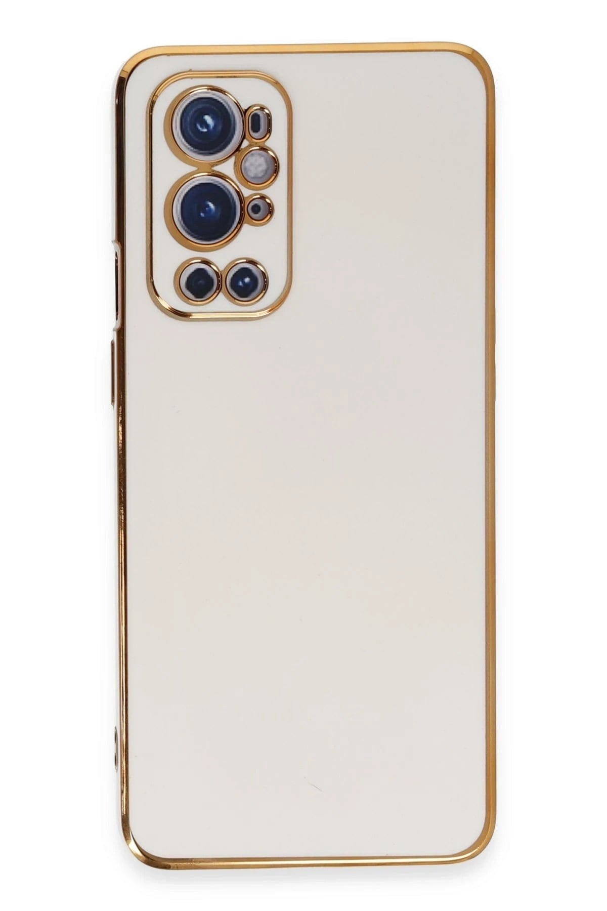 Mey İthalat®  One Plus 9 Pro Kılıf Volet Silikon - Beyaz