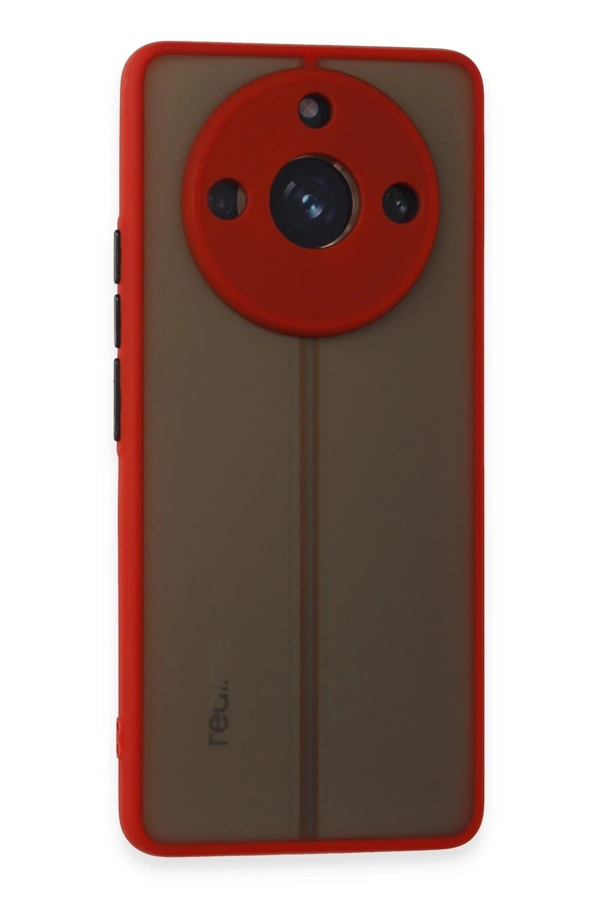 Mey İthalat®  Realme 11 Pro Kılıf Montreal Silikon Kapak - Kırmızı