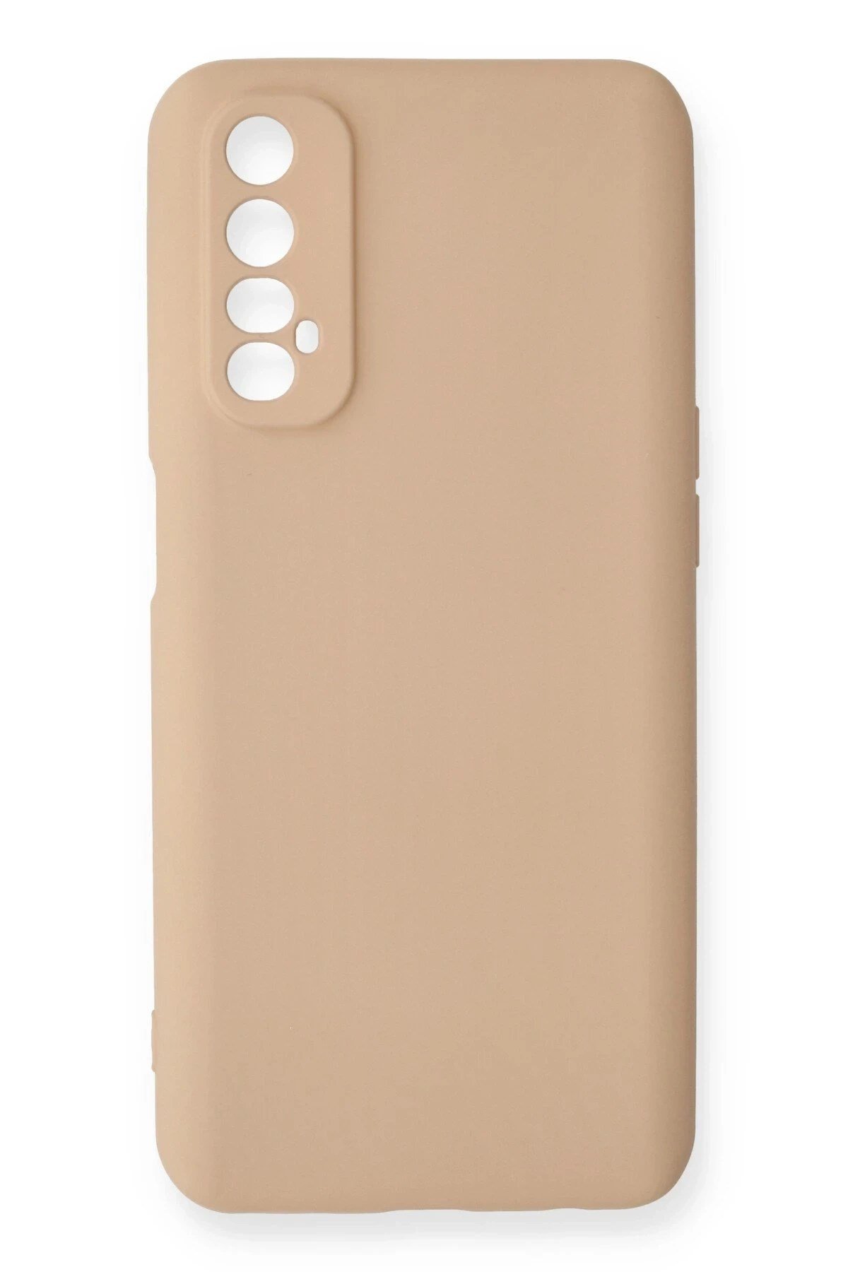 Mey İthalat®  Realme 7 Kılıf Nano içi Kadife Silikon - Pudra