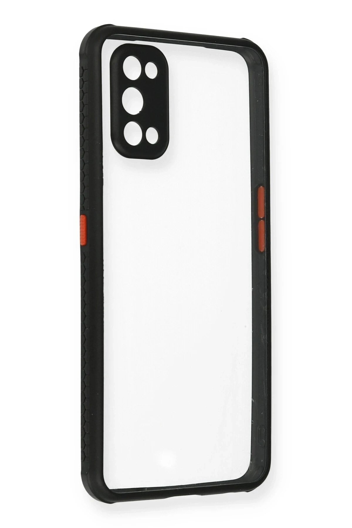 Mey İthalat®  Realme 7 Pro Kılıf Miami Şeffaf Silikon - Siyah