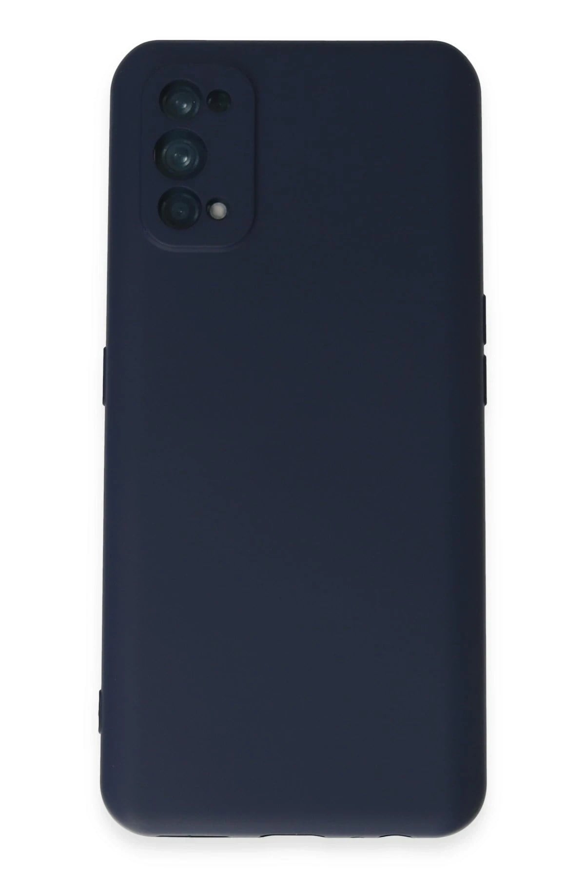 Mey İthalat®  Realme 7 Pro Kılıf Nano içi Kadife Silikon - Lacivert