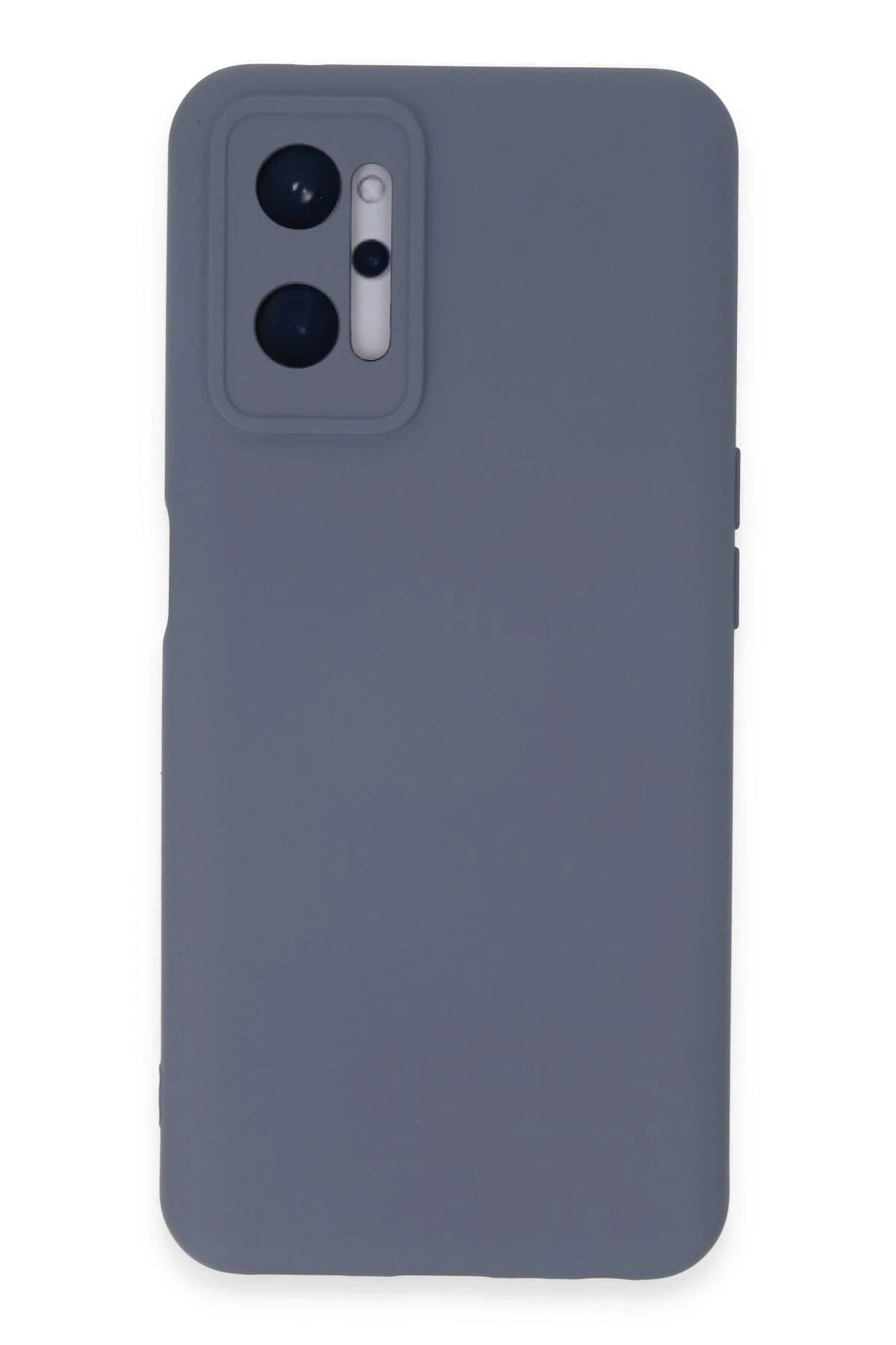 Mey İthalat®  Realme 9i 4G Kılıf Nano içi Kadife Silikon - Gri