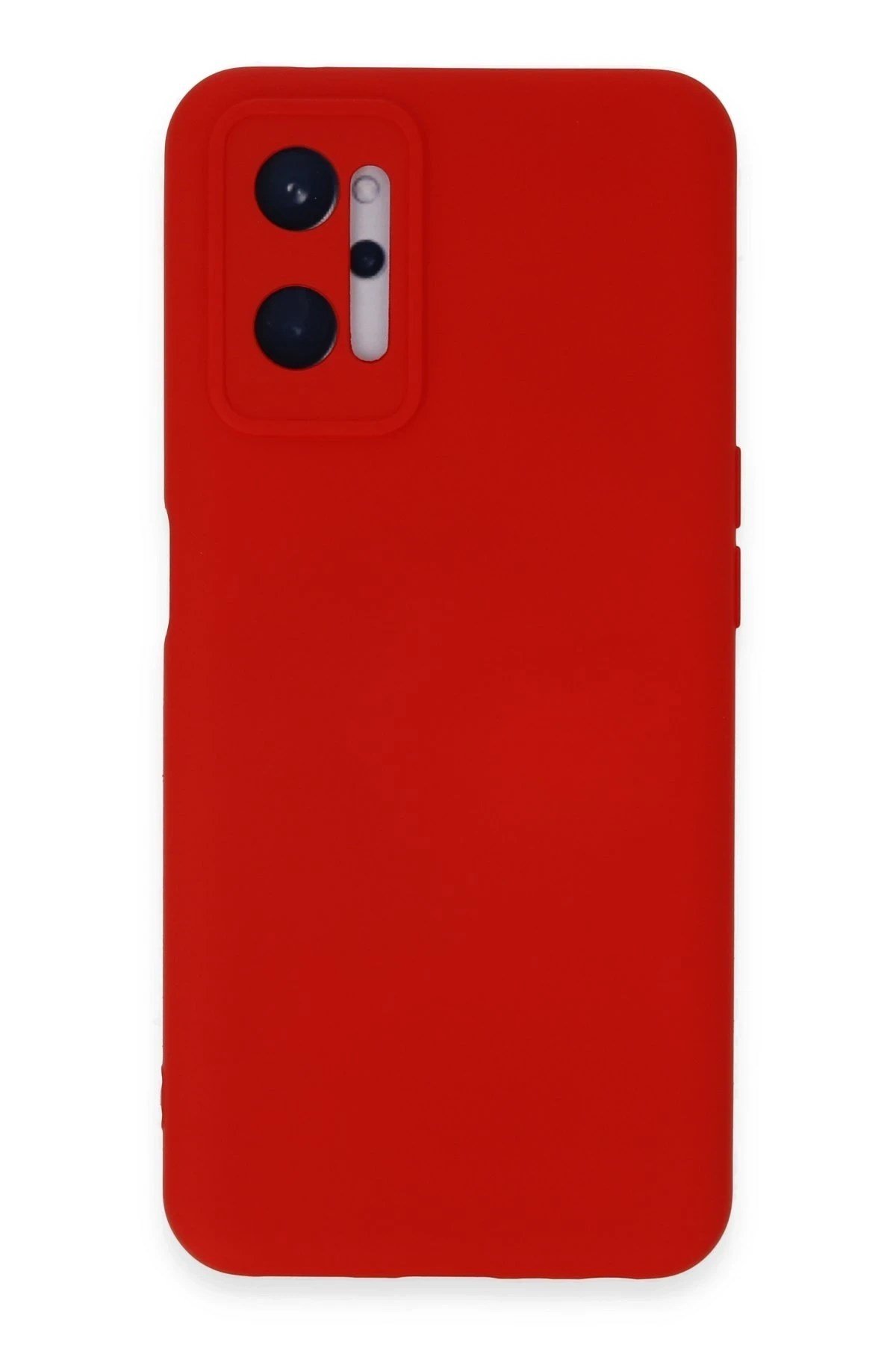 Mey İthalat®  Realme 9i 4G Kılıf Nano içi Kadife Silikon - Kırmızı