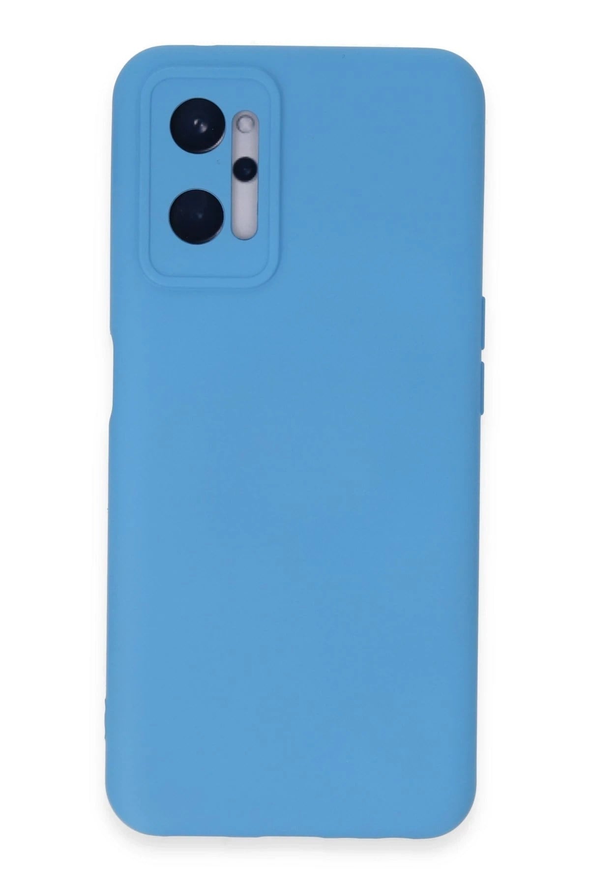 Mey İthalat®  Realme 9i 4G Kılıf Nano içi Kadife Silikon - Mavi