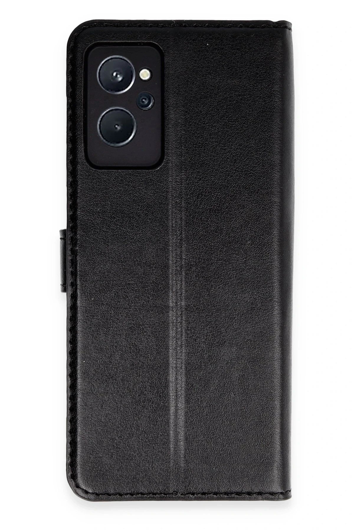 Mey İthalat®  Realme 9i 4G Trend S Plus Kapaklı Kılıf - Siyah