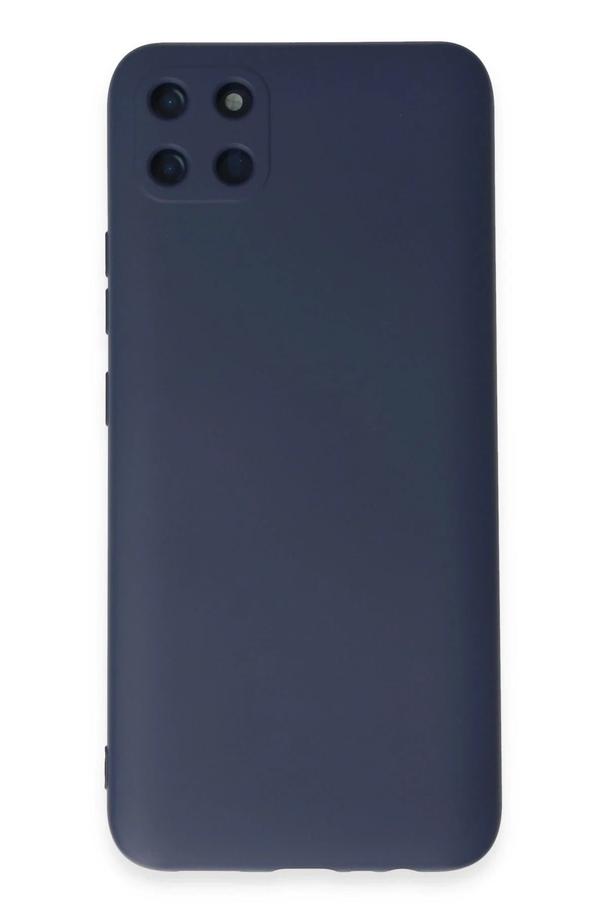 Mey İthalat®  Realme C11 Kılıf Nano içi Kadife Silikon - Lacivert