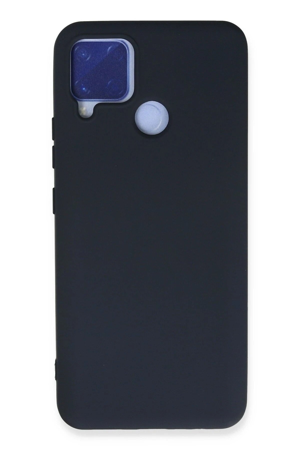 Mey İthalat®  Realme C15 Kılıf Nano içi Kadife Silikon - Lacivert