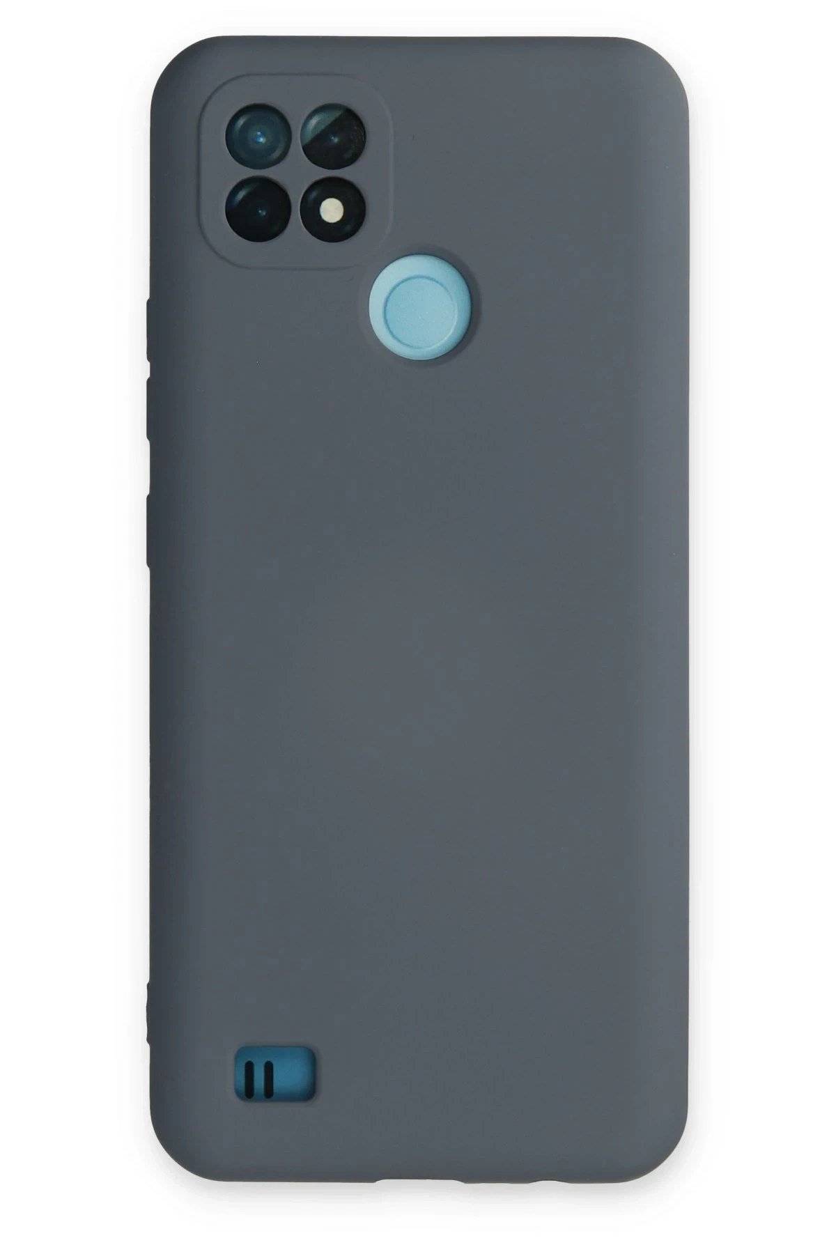 Mey İthalat®  Realme C21 Kılıf Nano içi Kadife Silikon - Gri