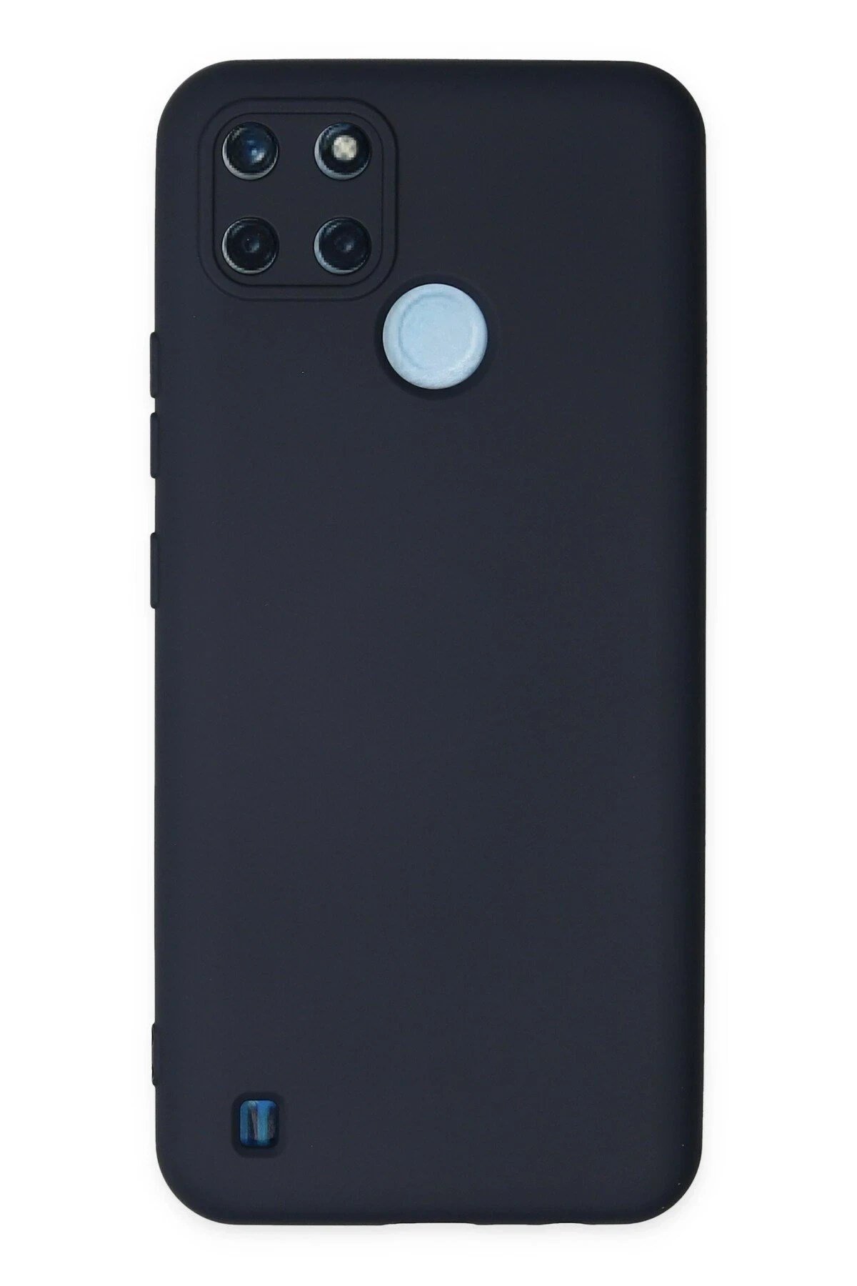 Mey İthalat®  Realme C25Y Kılıf Nano içi Kadife Silikon - Lacivert
