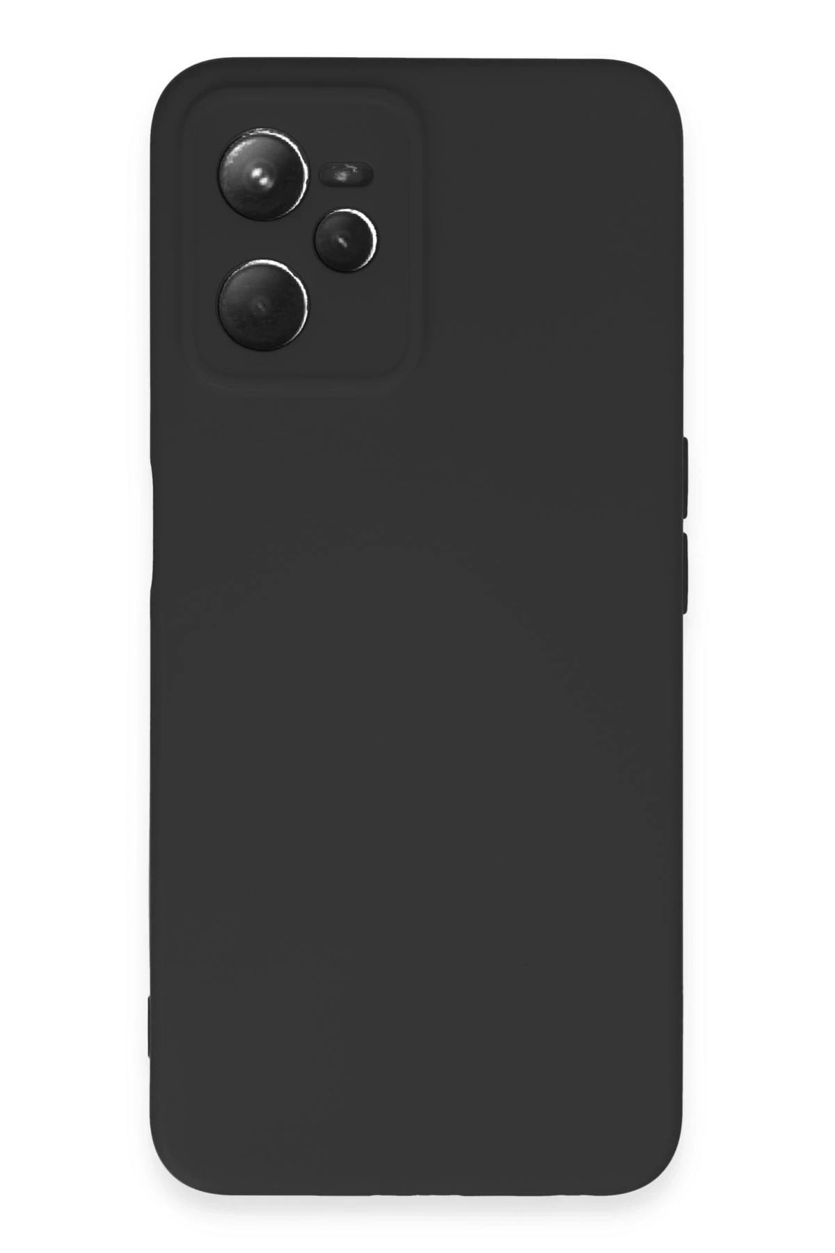 Mey İthalat®  Realme C35 Kılıf Nano içi Kadife Silikon - Siyah