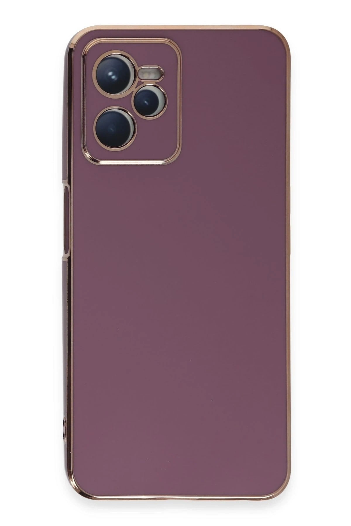 Mey İthalat®  Realme C35 Kılıf Volet Silikon - Mor