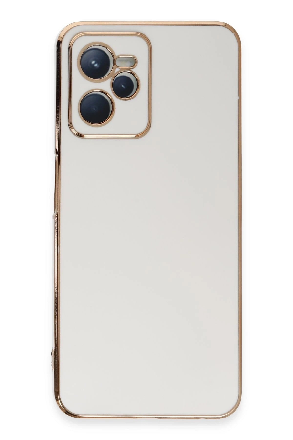 Mey İthalat®  Realme C35 Kılıf Volet Silikon - Beyaz