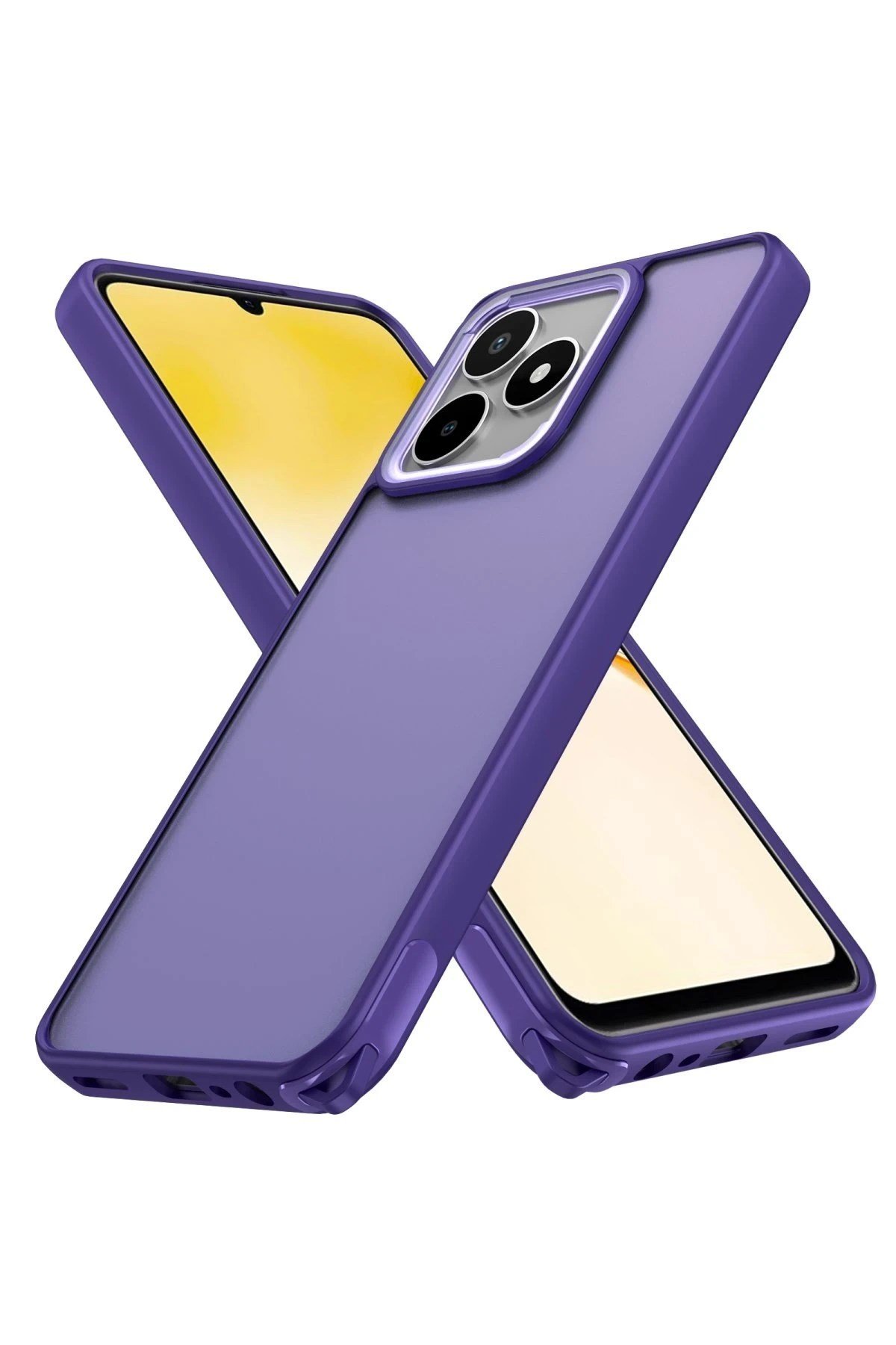 Mey İthalat®  Realme C53 Kılıf Elegant Kapak - Derin Mor