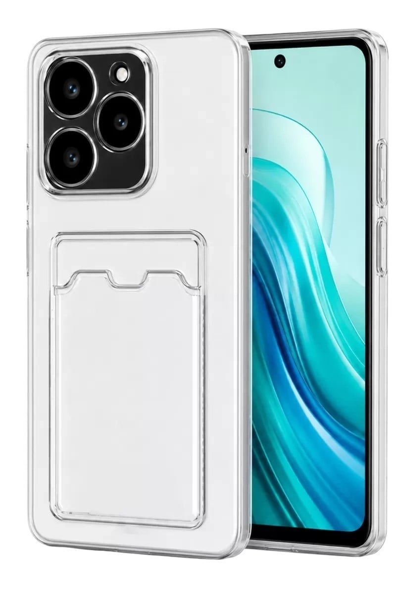 Mey İthalat®  Realme C61 Kılıf Kart Şeffaf Silikon - Şeffaf