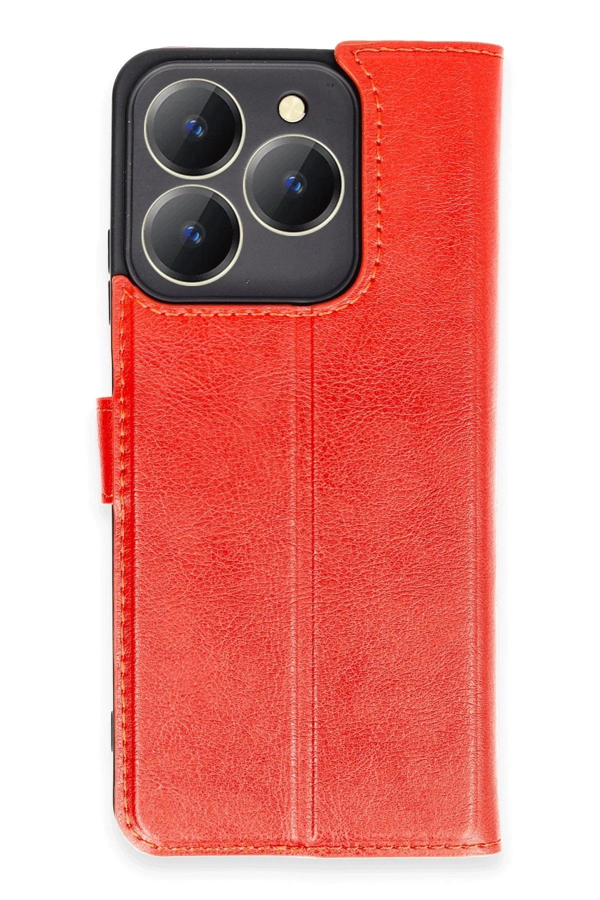 Mey İthalat®  Realme C63 Kılıf Trend S Plus Kapaklı Kılıf - Kırmızı