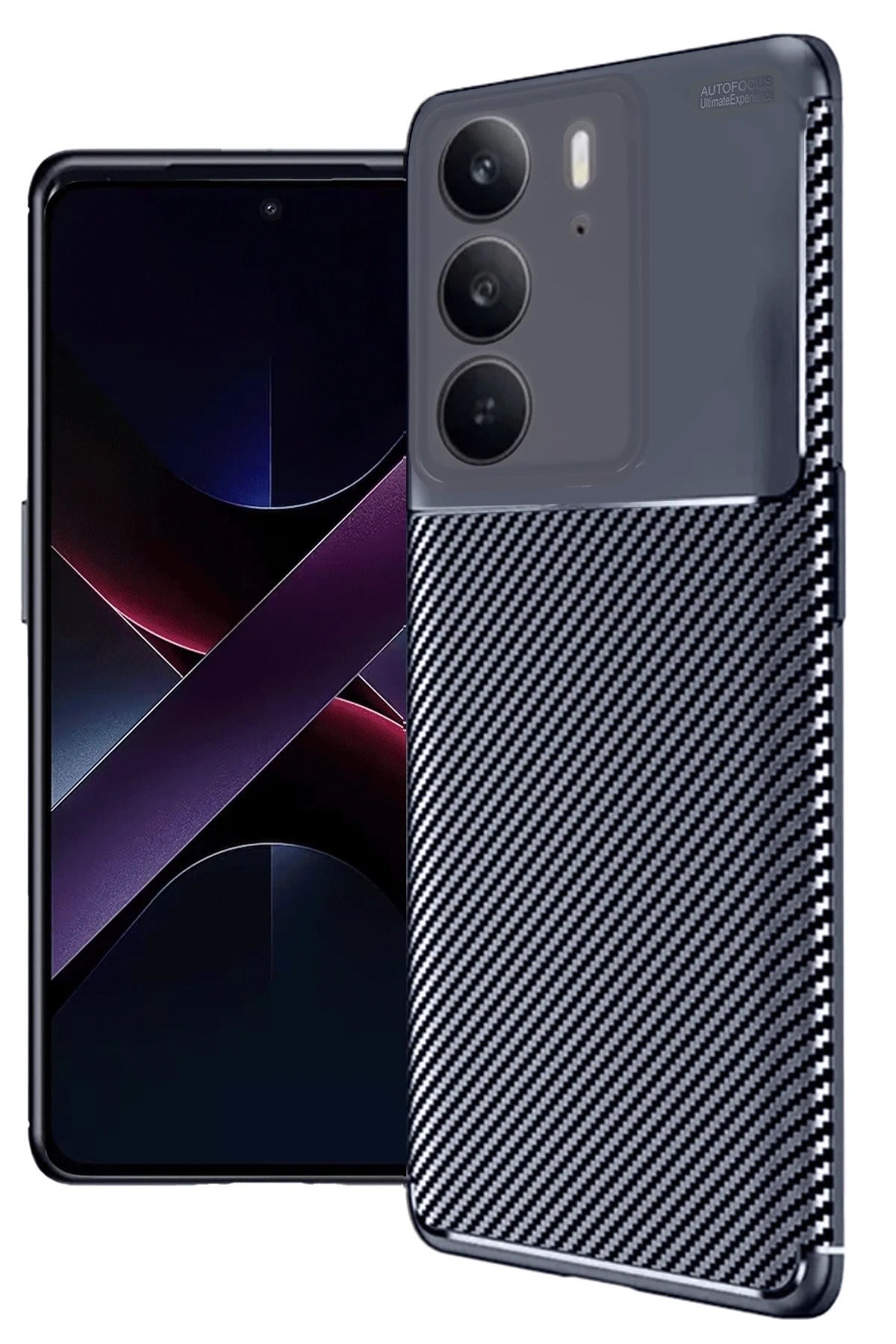 Mey İthalat®  Realme C75 4G Auto Focus Karbon Kapak - Lacivert