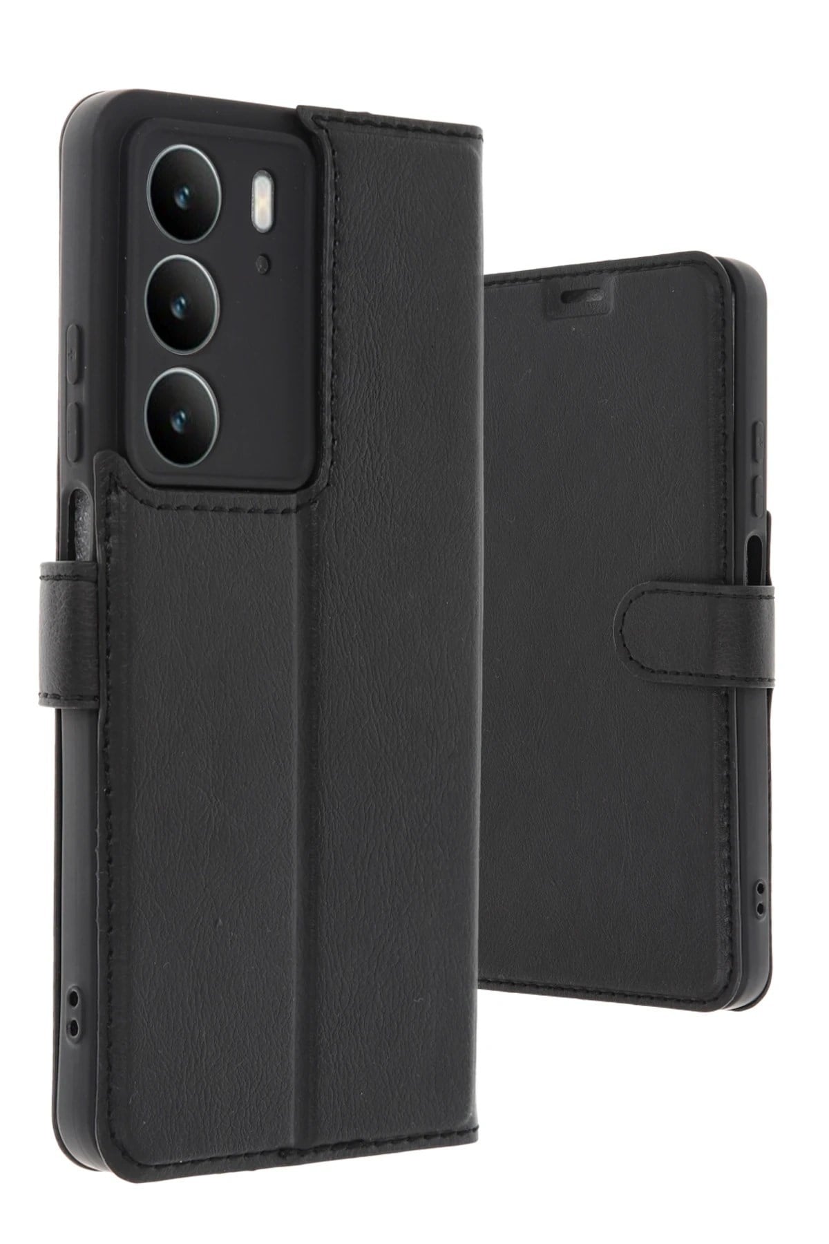 Mey İthalat®  Realme C75 4G Trend S Plus Kapaklı Kılıf - Siyah