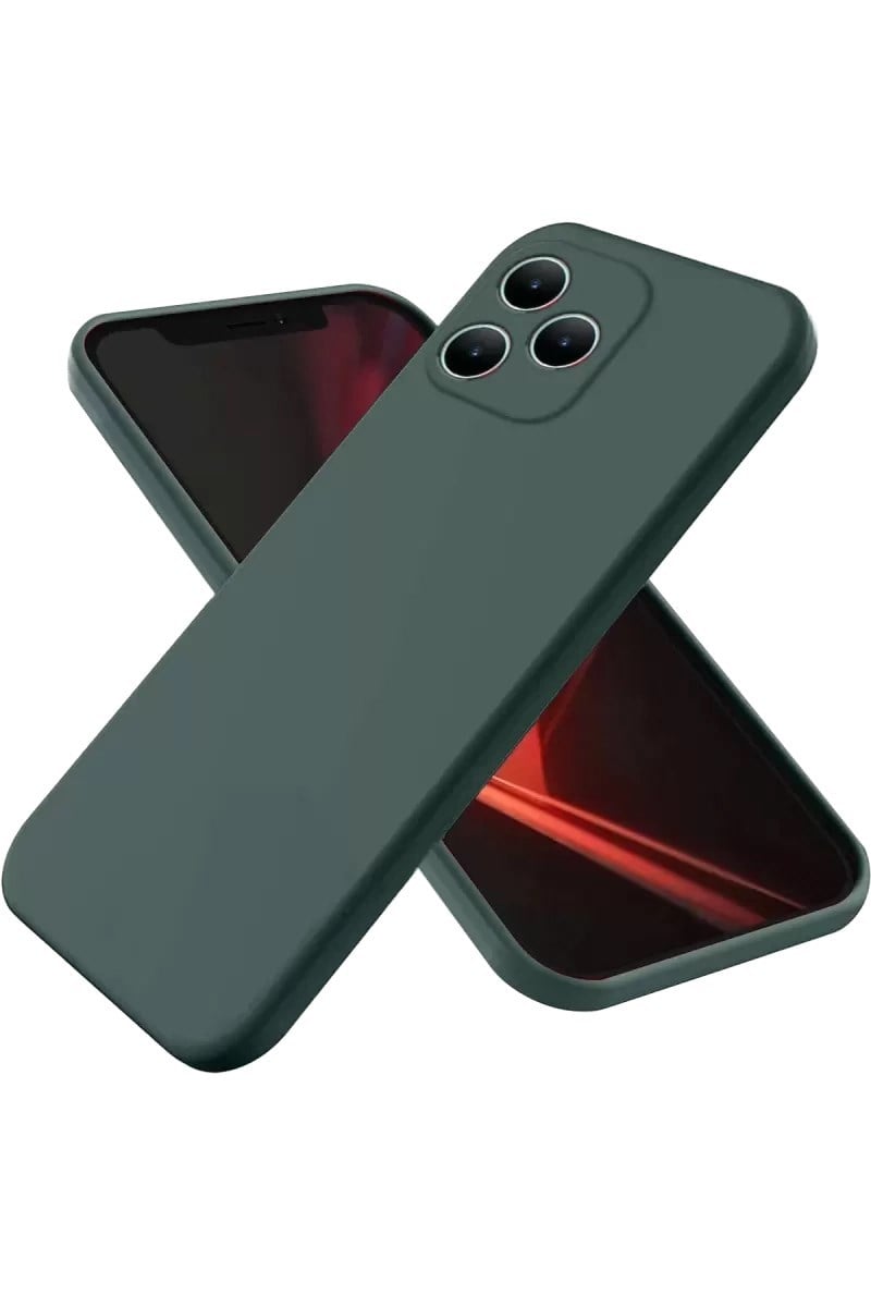 Mey İthalat®  Realme Note 50 4G Kılıf First Silikon - Koyu Yeşil