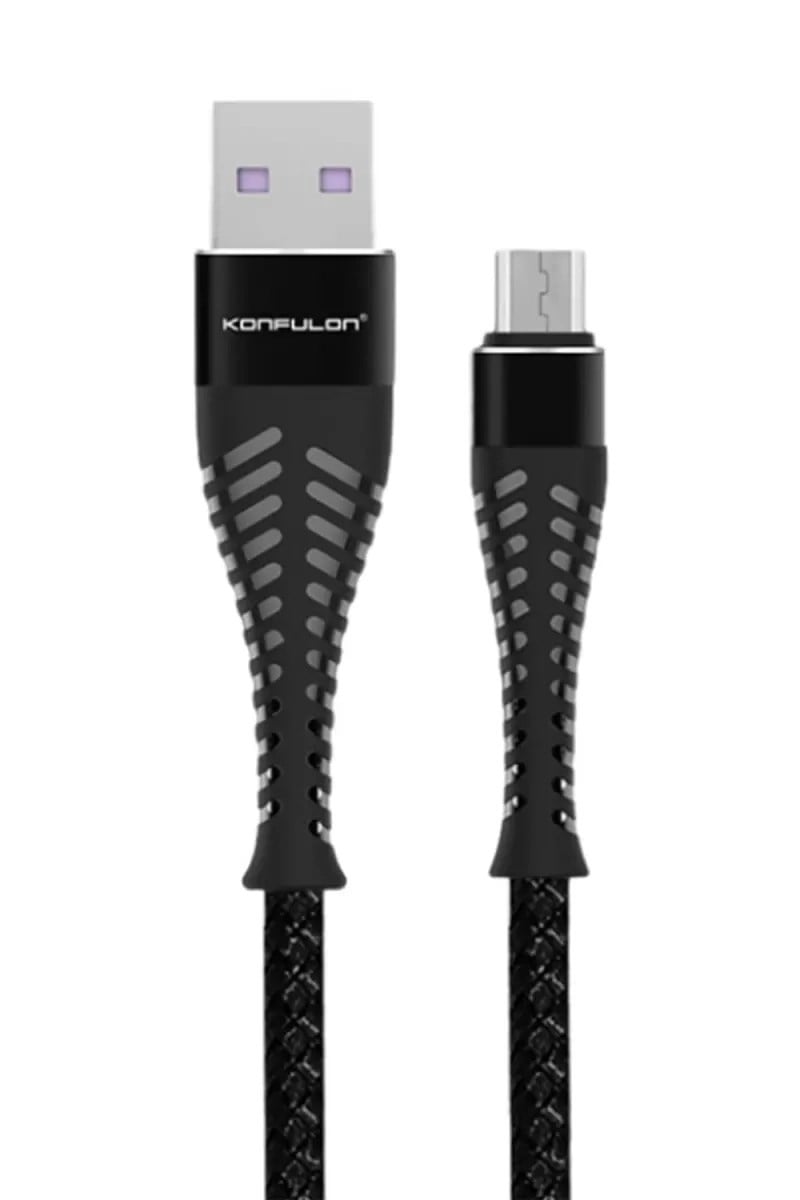 Mey İthalat®  S61 Micro USB Kablo 1.2M 2.1A - Siyah