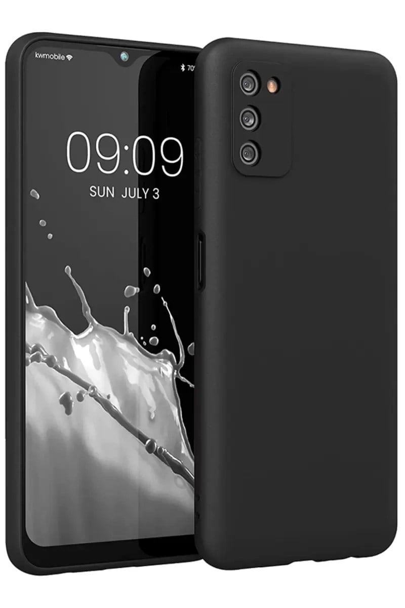 Mey İthalat®  Samsung Galaxy A03S Kılıf First Silikon - Siyah