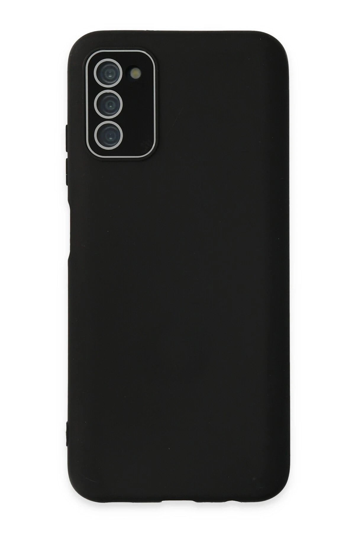 Mey İthalat®  Samsung Galaxy A03S Kılıf Lansman Glass Kapak - Siyah