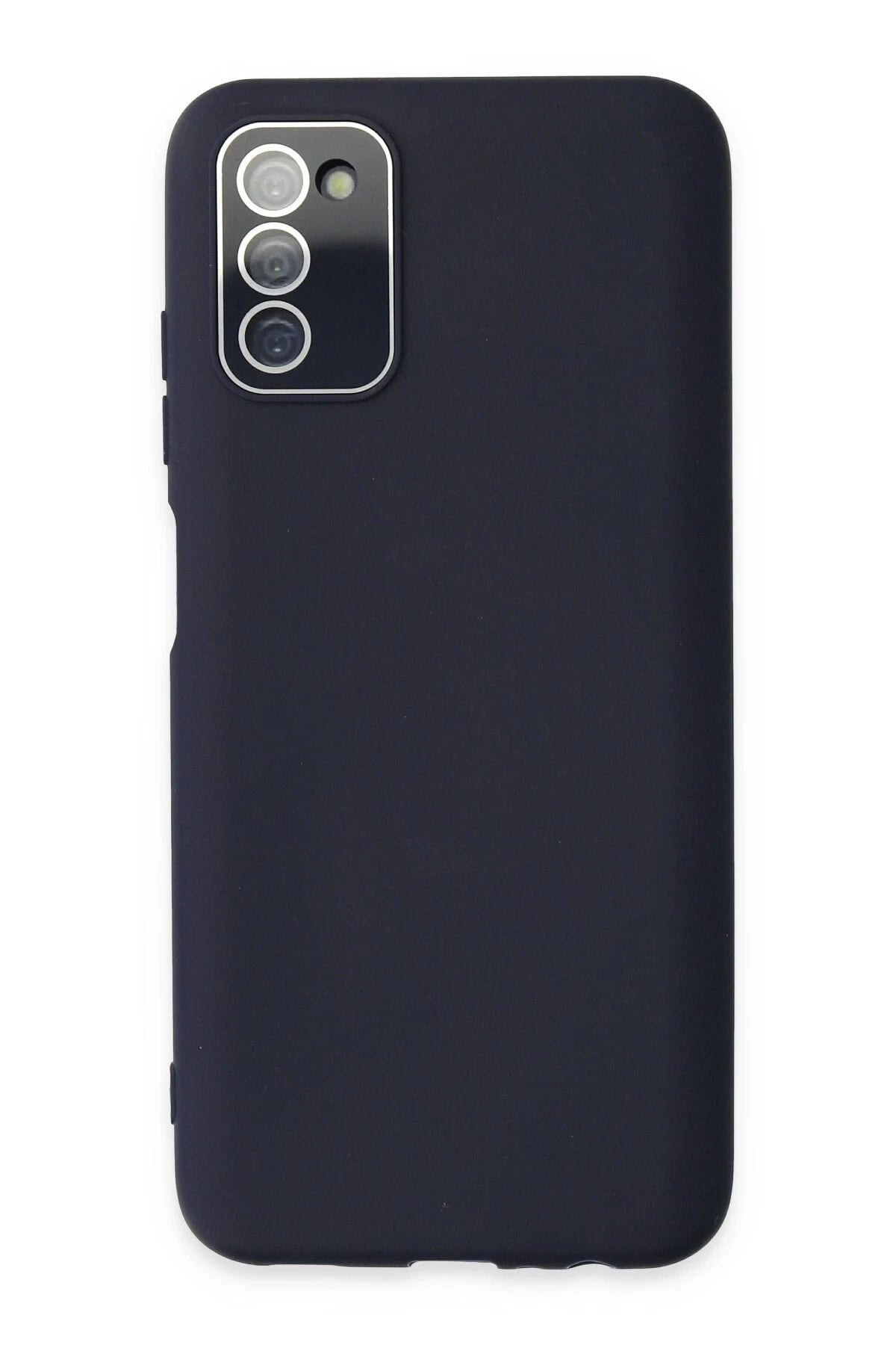 Mey İthalat®  Samsung Galaxy A03S Kılıf Lansman Glass Kapak - Lacivert