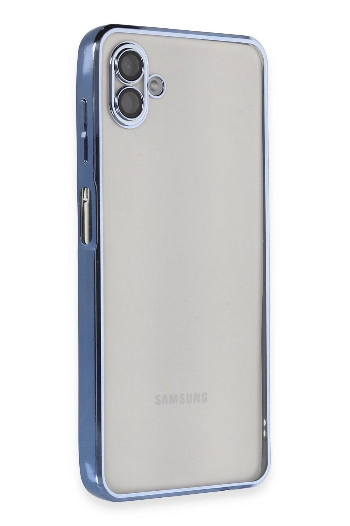Mey İthalat®  Samsung Galaxy A04 Kılıf  Lensli Silikon - Açık Mavi