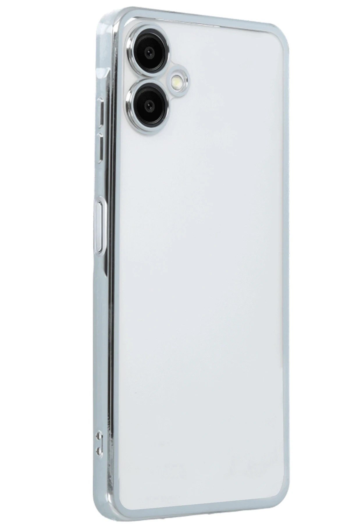 Mey İthalat®  Samsung Galaxy A06 Kılıf  Lensli Silikon - Gümüş