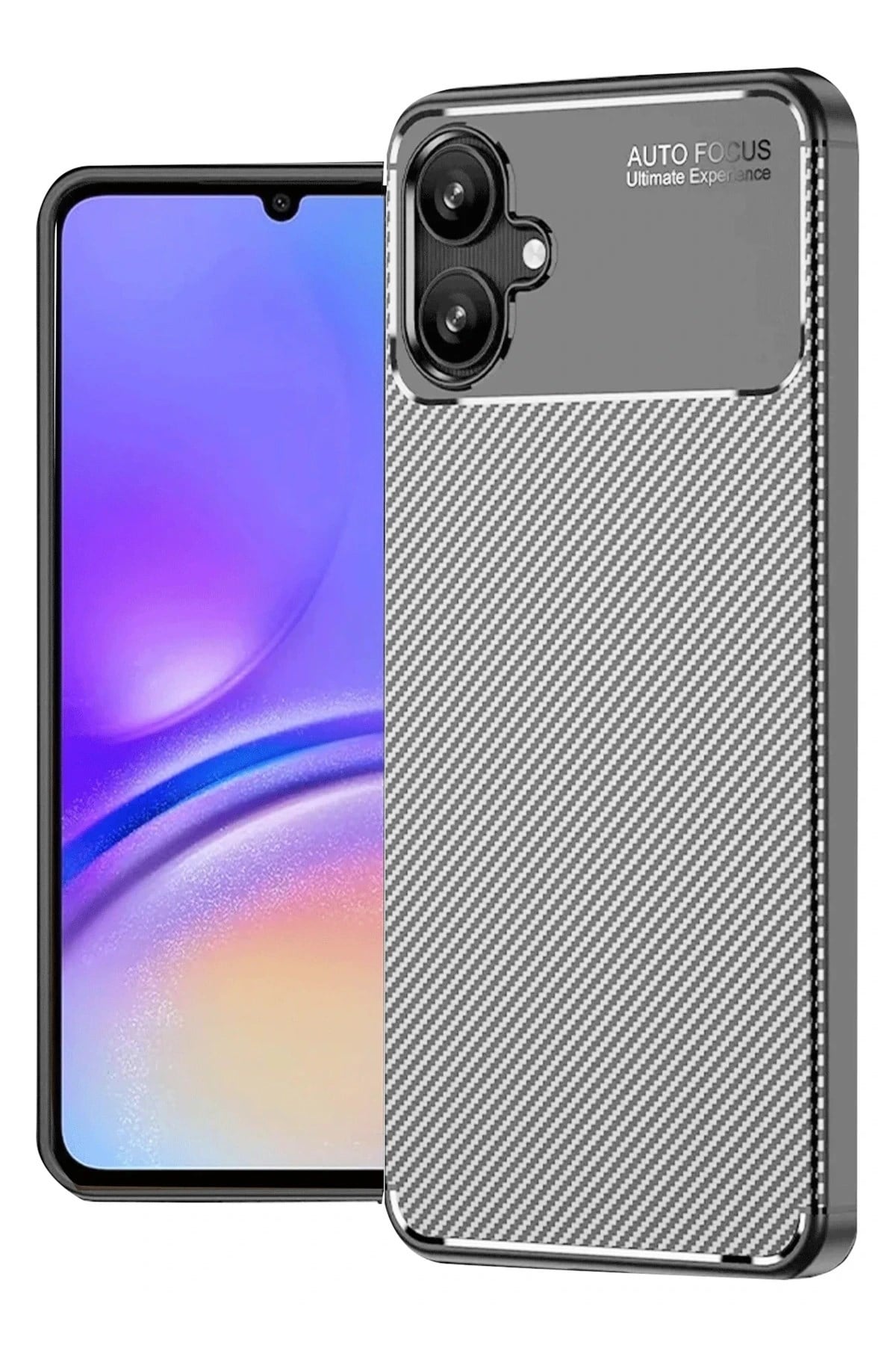 Mey İthalat®  Samsung Galaxy A06 Kılıf Auto Focus Karbon Kapak - Gri