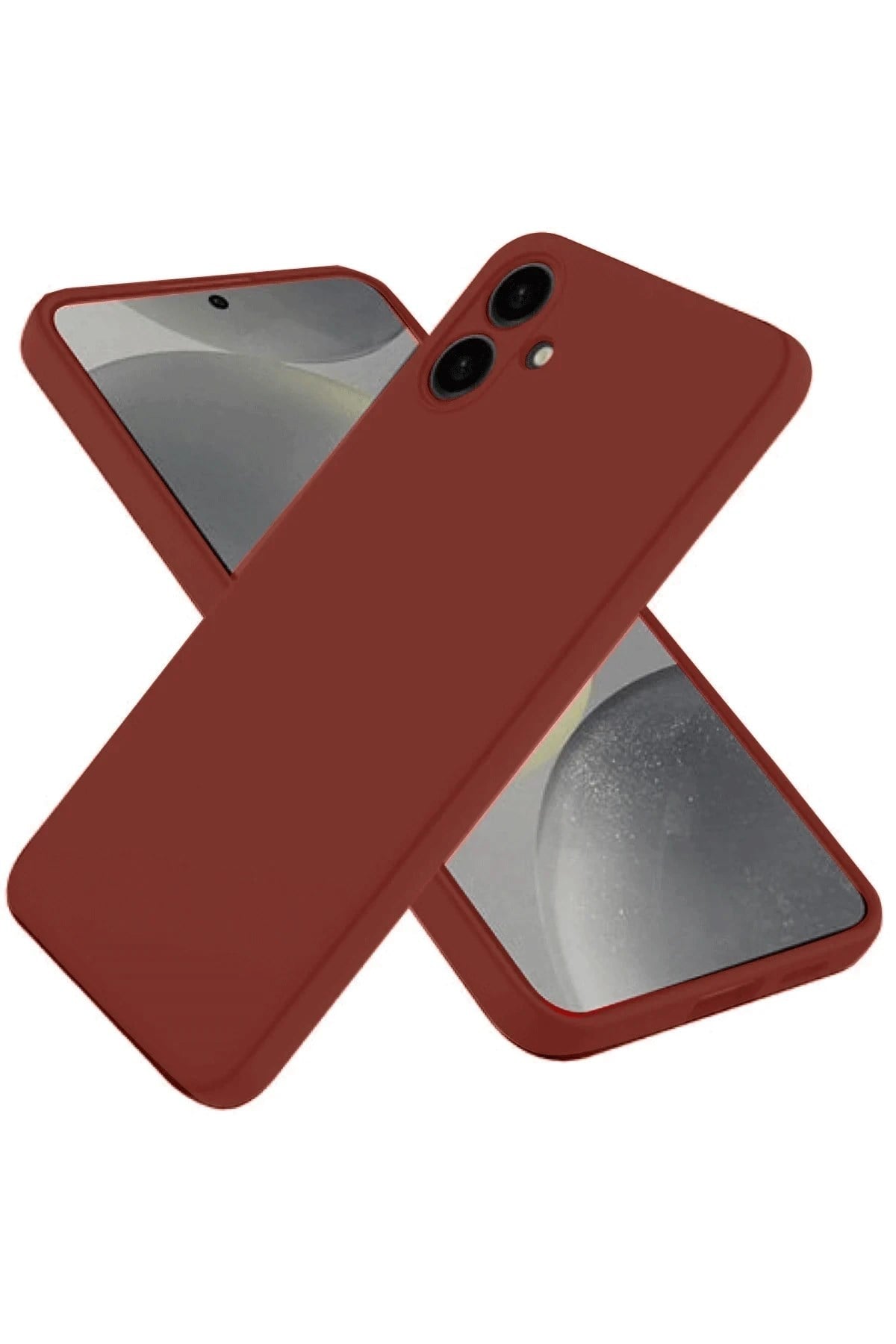 Mey İthalat®  Samsung Galaxy A06 Kılıf First Silikon - Bordo
