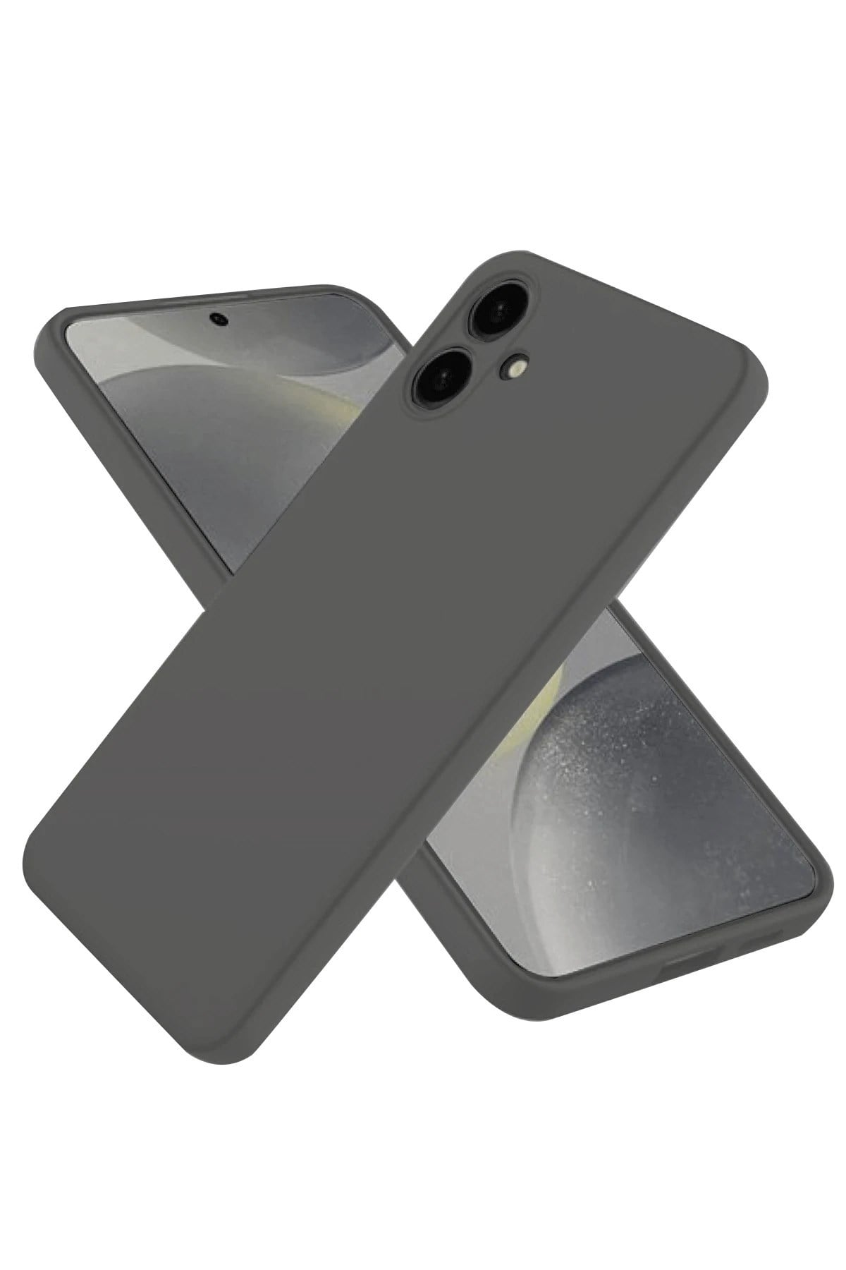 Mey İthalat®  Samsung Galaxy A06 Kılıf First Silikon - Gri