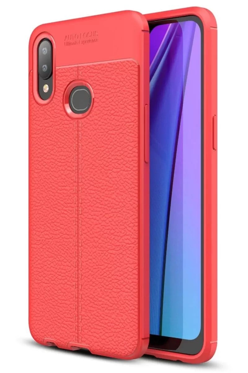 Mey İthalat®  Samsung Galaxy A10S Kılıf Auto Focus Kapak - Kırmızı