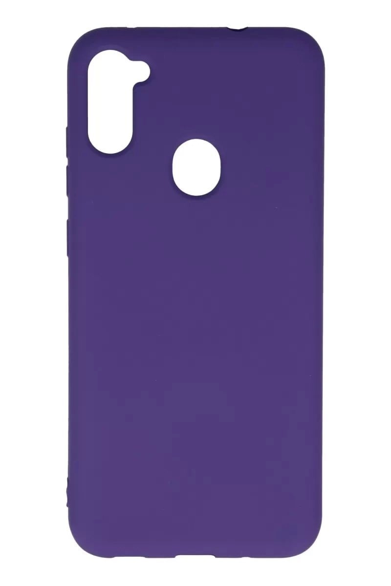 Mey İthalat®  Samsung Galaxy A11 Kılıf Nano içi Kadife Silikon - Mor