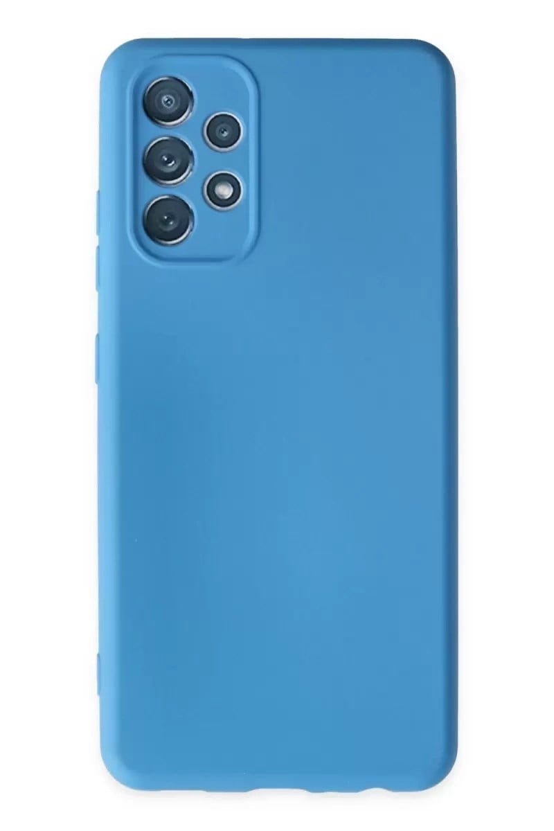 Mey İthalat®  Samsung Galaxy A13 4G Kılıf Nano içi Kadife Silikon - Mavi
