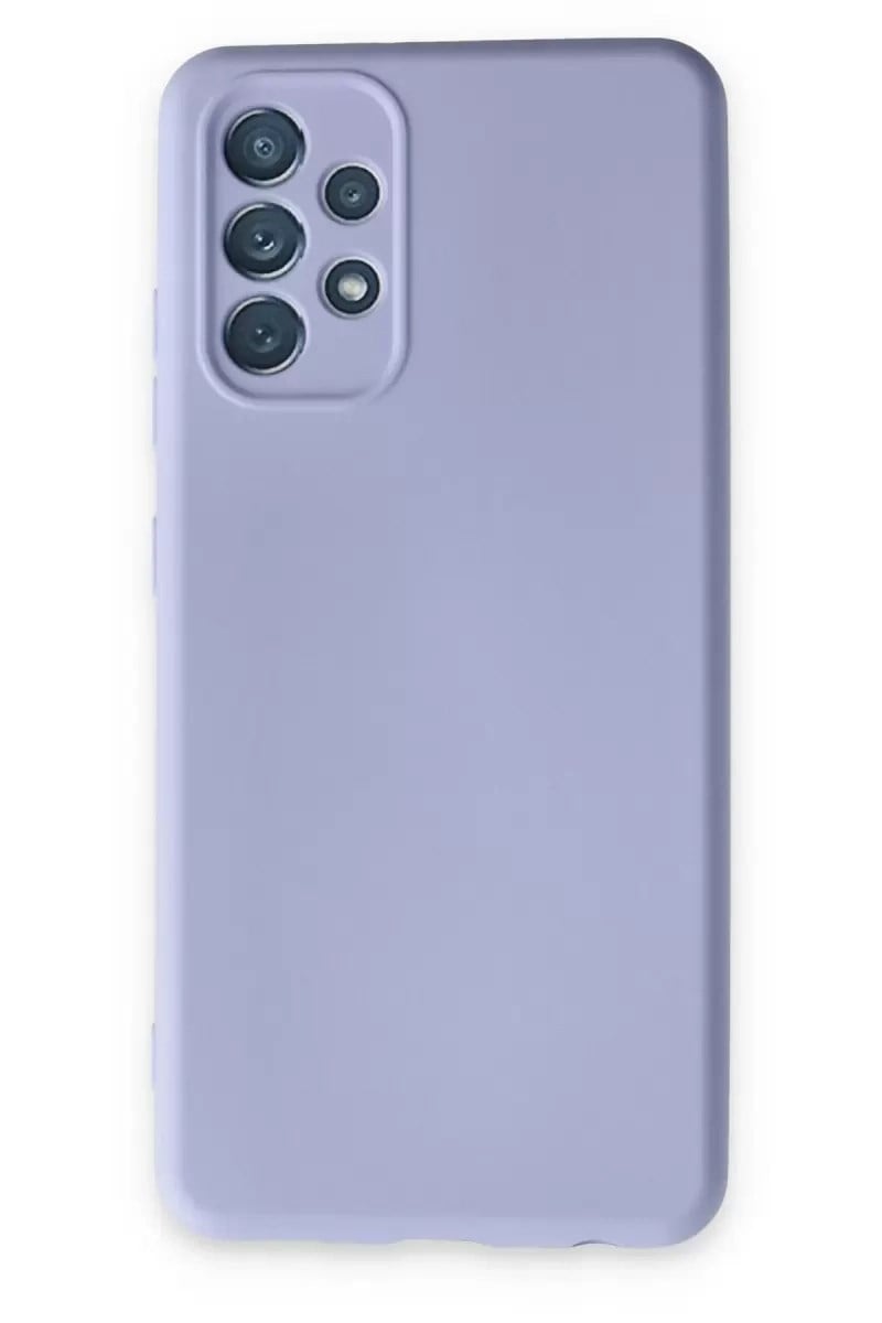 Mey İthalat®  Samsung Galaxy A13 4G Kılıf Nano içi Kadife Silikon - Lila