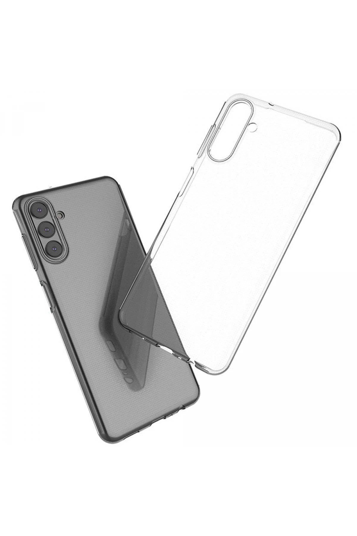 Mey İthalat®  Samsung Galaxy A13 5G Kılıf Lüx Şeffaf Silikon