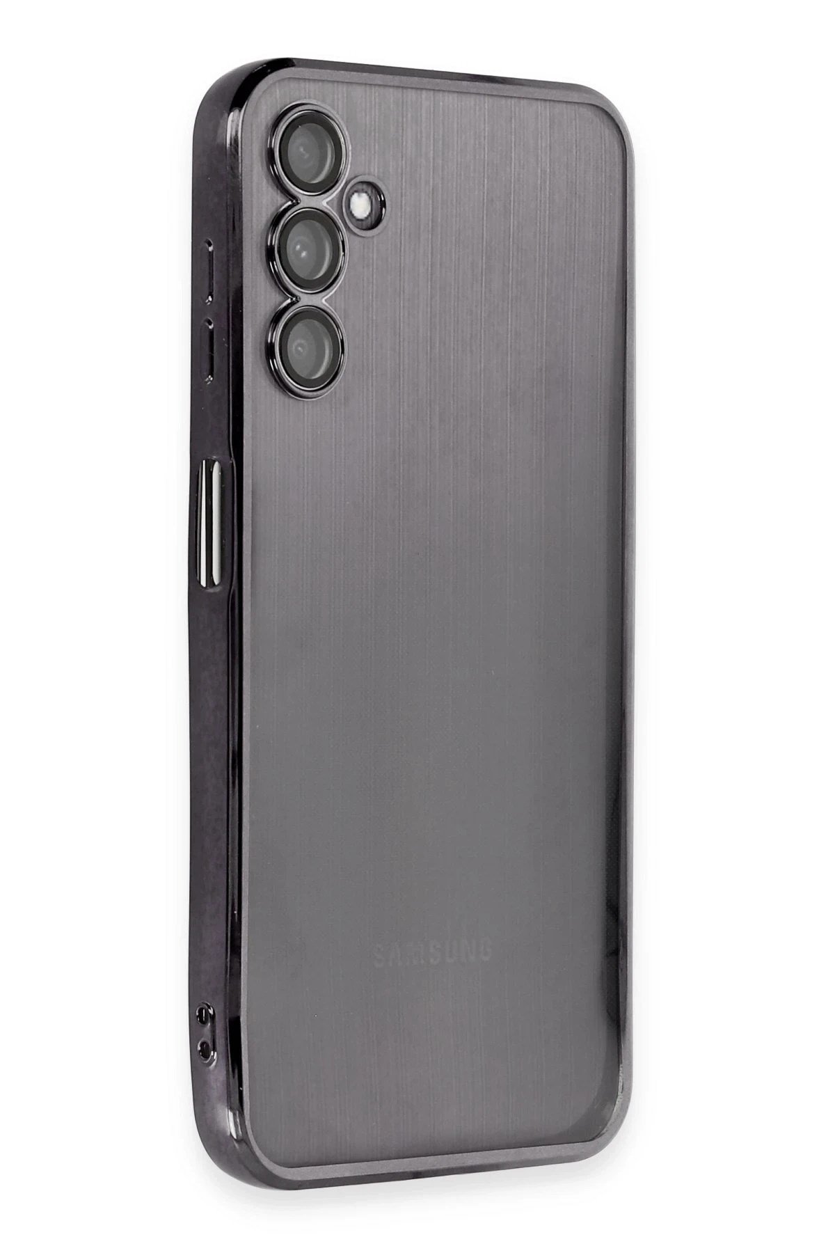 Mey İthalat®  Samsung Galaxy A14 4G Kılıf  Lensli Silikon - Siyah