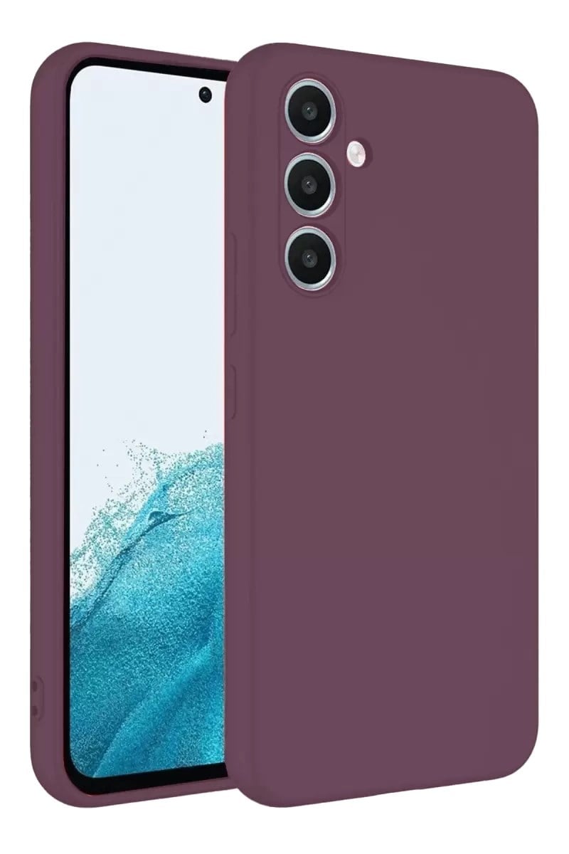 Mey İthalat®  Samsung Galaxy A16 5G Kılıf First Silikon - Mürdüm