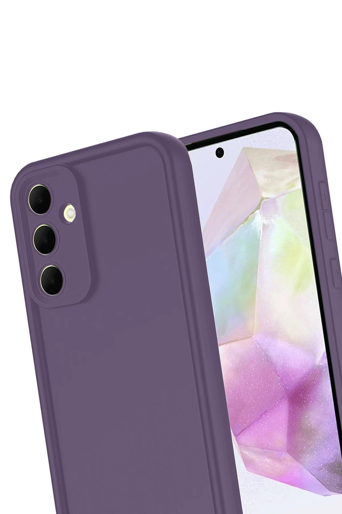 Mey İthalat®  Samsung Galaxy A16 5G Kılıf Viera Silikon - Mürdüm