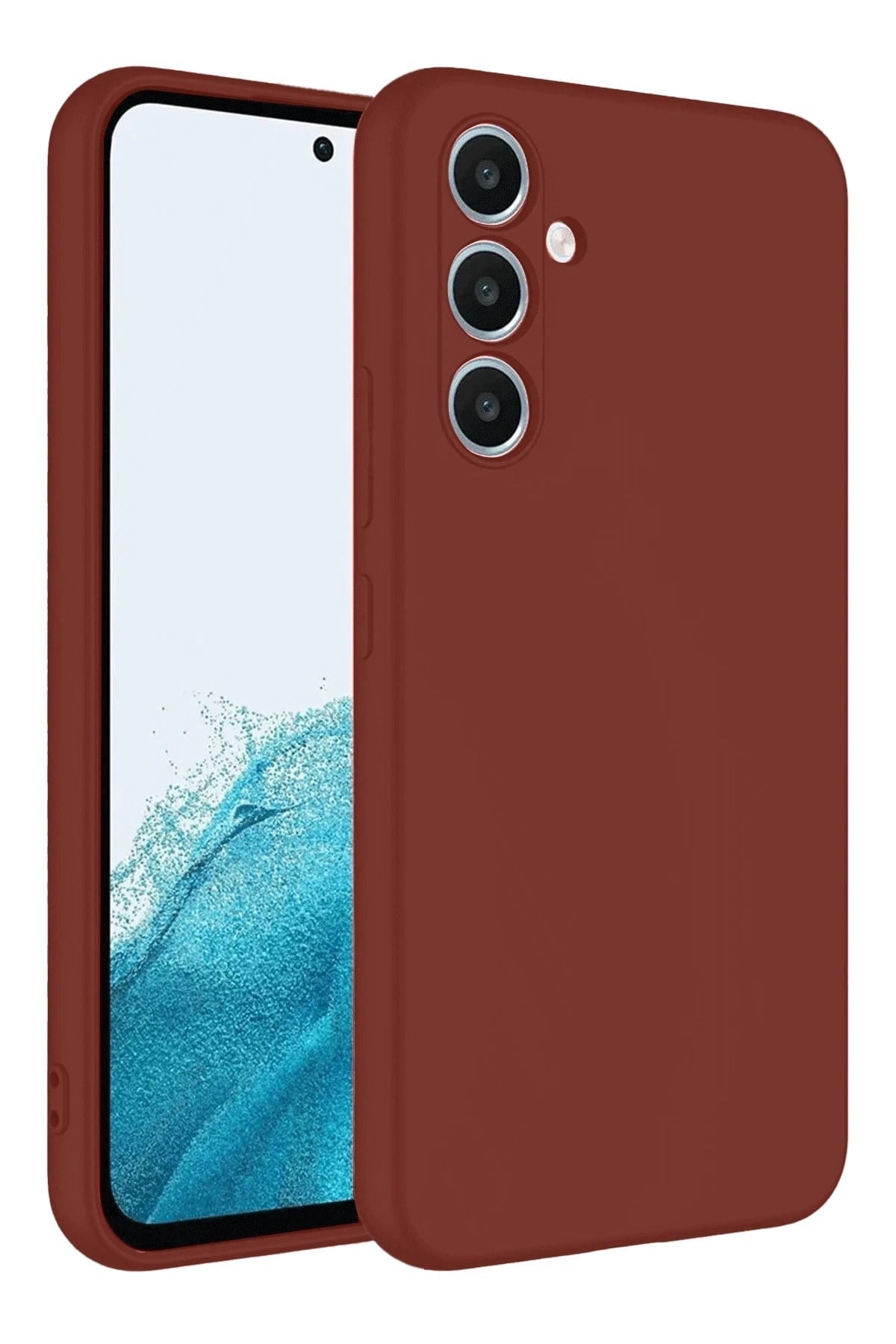 Mey İthalat®  Samsung Galaxy A16 5G Kılıf First Silikon - Bordo