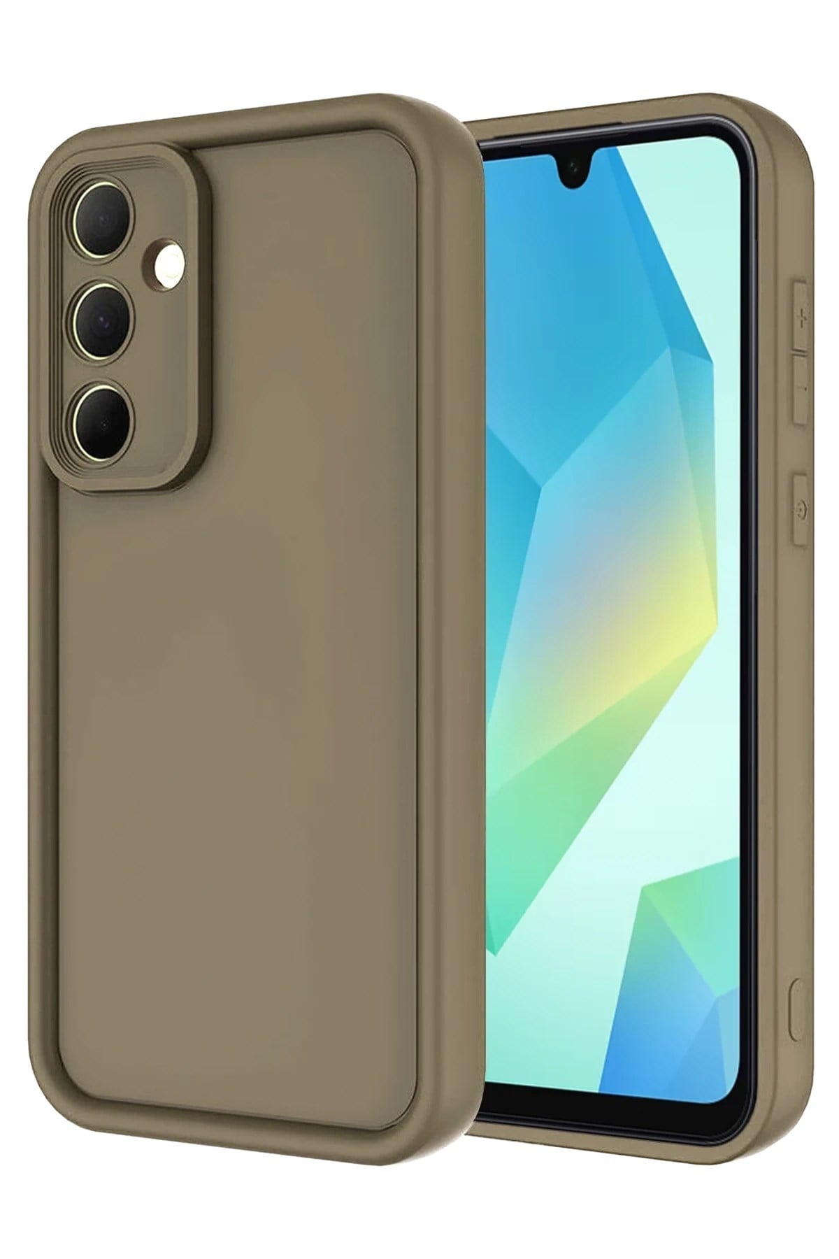 Mey İthalat®  Samsung Galaxy A16 5G Kılıf Viera Silikon - Kahverengi