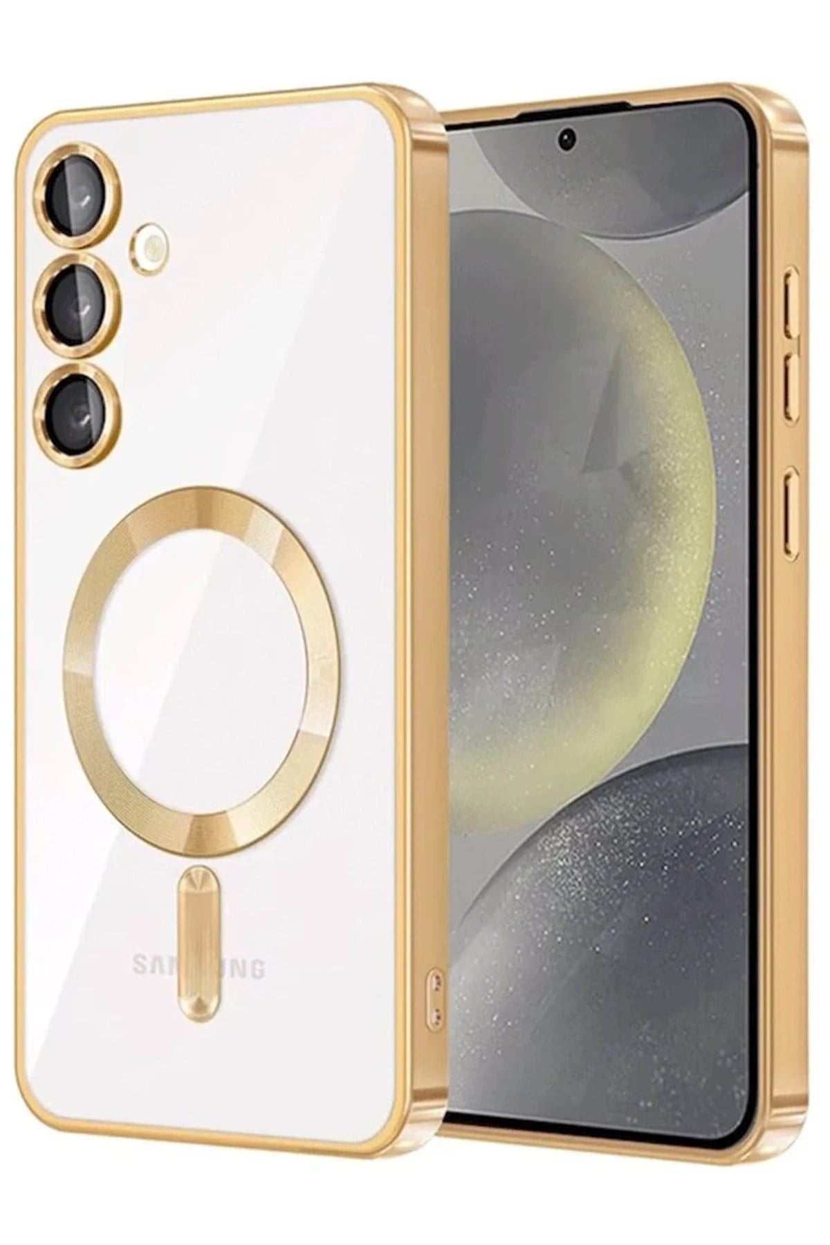 Mey İthalat®  Samsung Galaxy A16 5G Kross Magneticsafe Kapak - Gold
