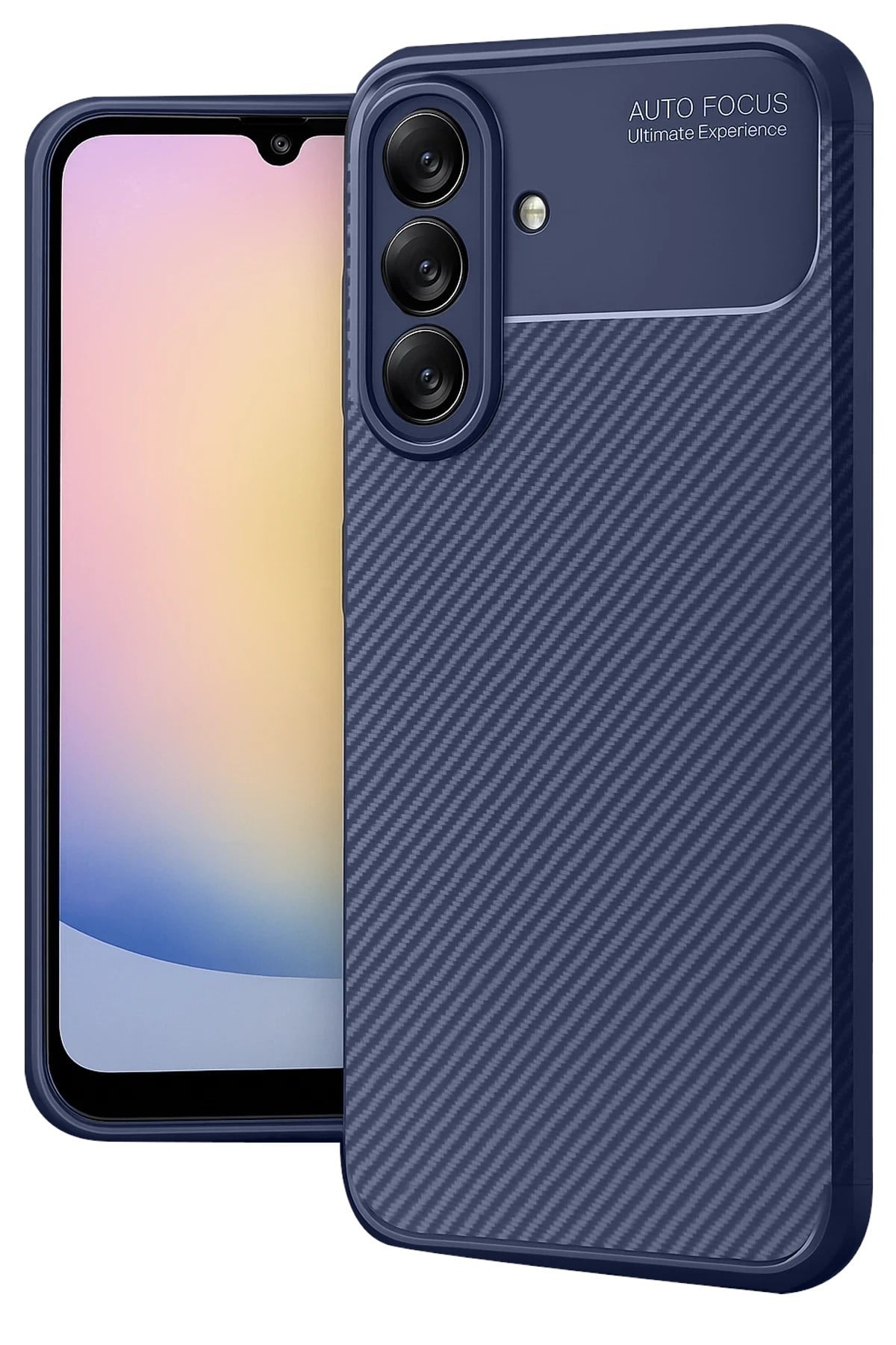 Mey İthalat®  Samsung Galaxy A17 5G Auto Focus Karbon Kapak - Lacivert