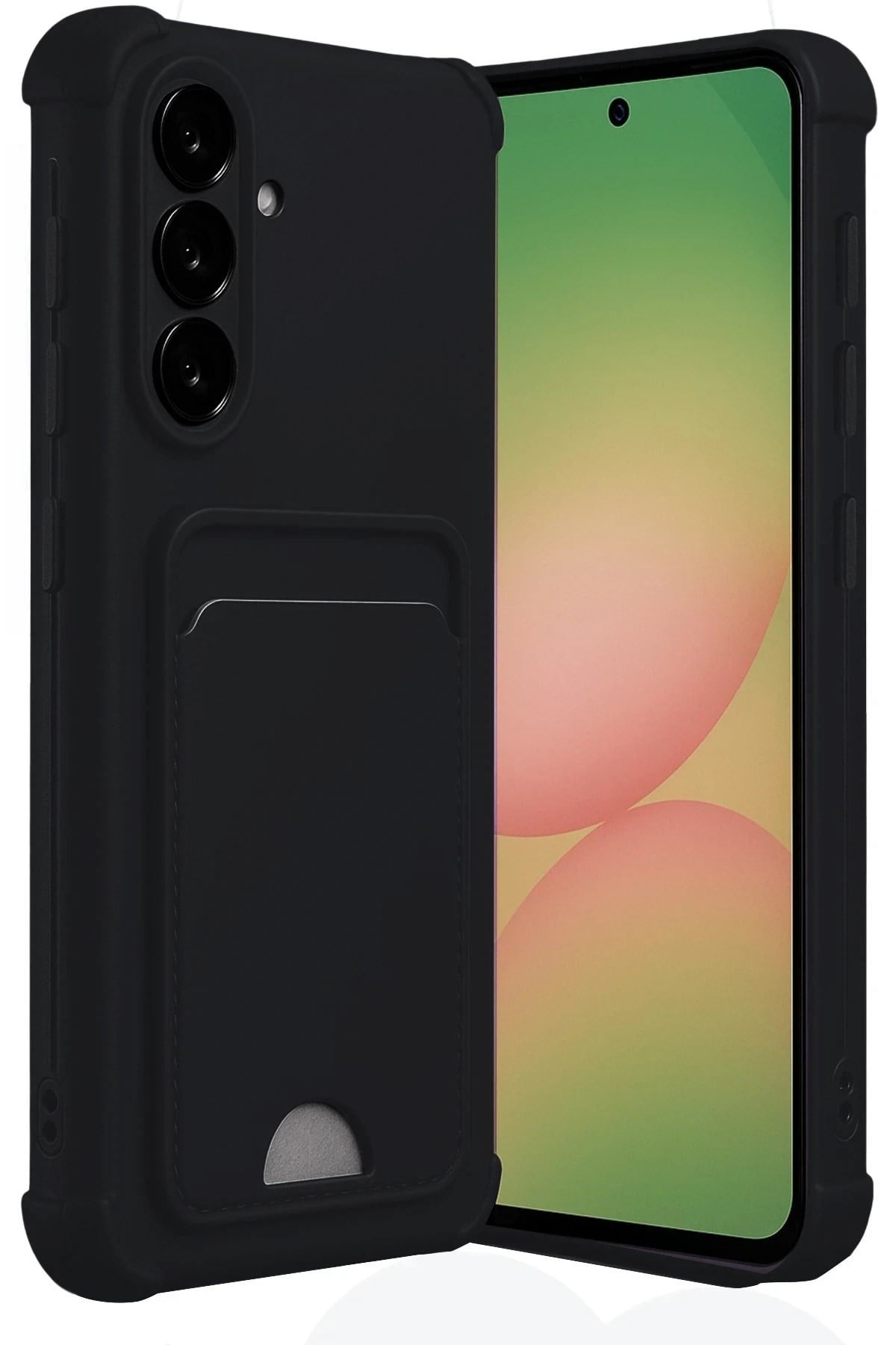 Mey İthalat®  Samsung Galaxy A17 5G Kelvin Kartvizitli Silikon - Siyah