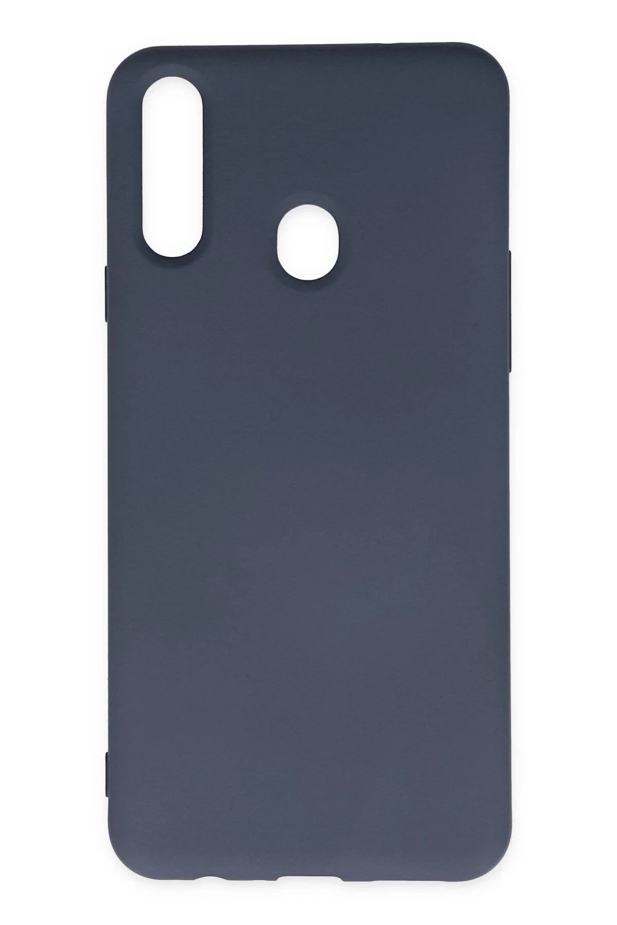 Mey İthalat®  Samsung Galaxy A20S Kılıf Nano içi Kadife Silikon - Gri