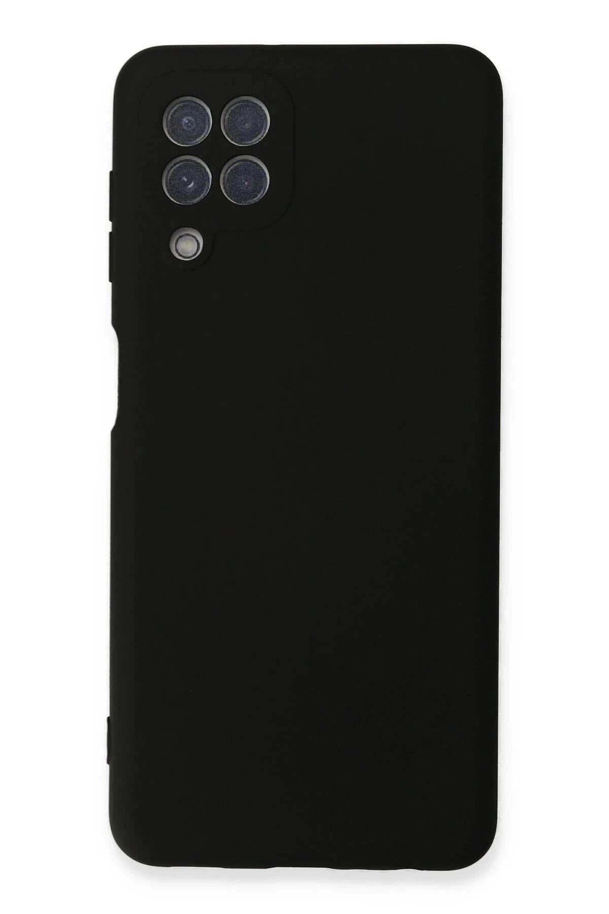 Mey İthalat®  Samsung Galaxy A22 Kılıf Nano içi Kadife Silikon - Siyah