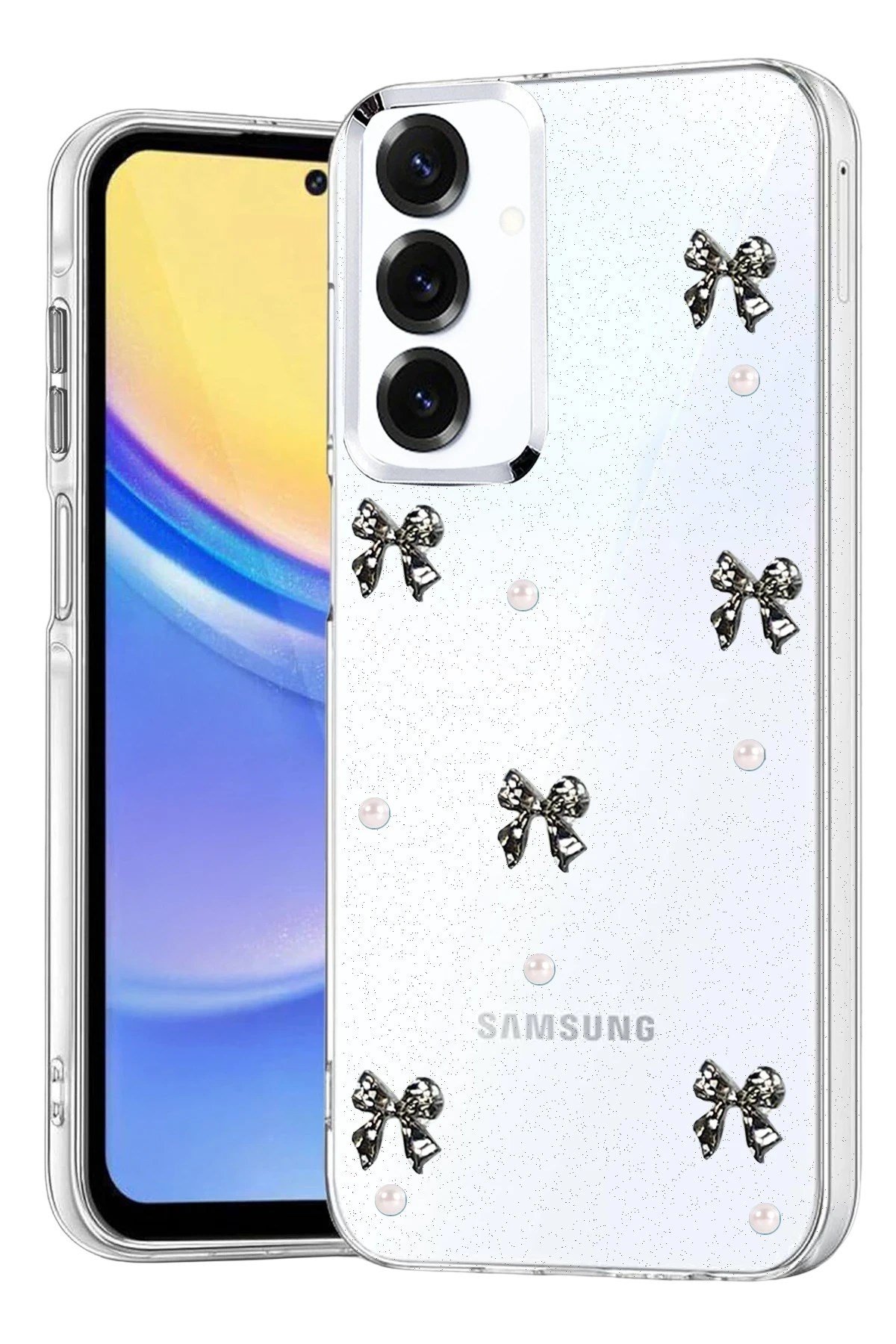 Mey İthalat®  Samsung Galaxy A24 4G Fiyonk Desenli Kapak - Desen 8