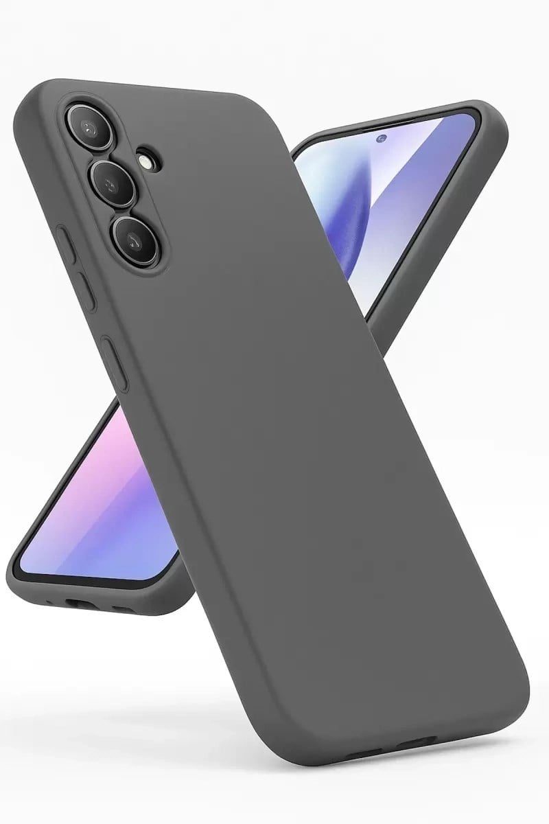 Mey İthalat®  Samsung Galaxy A24 4G Kılıf First Silikon - Gri
